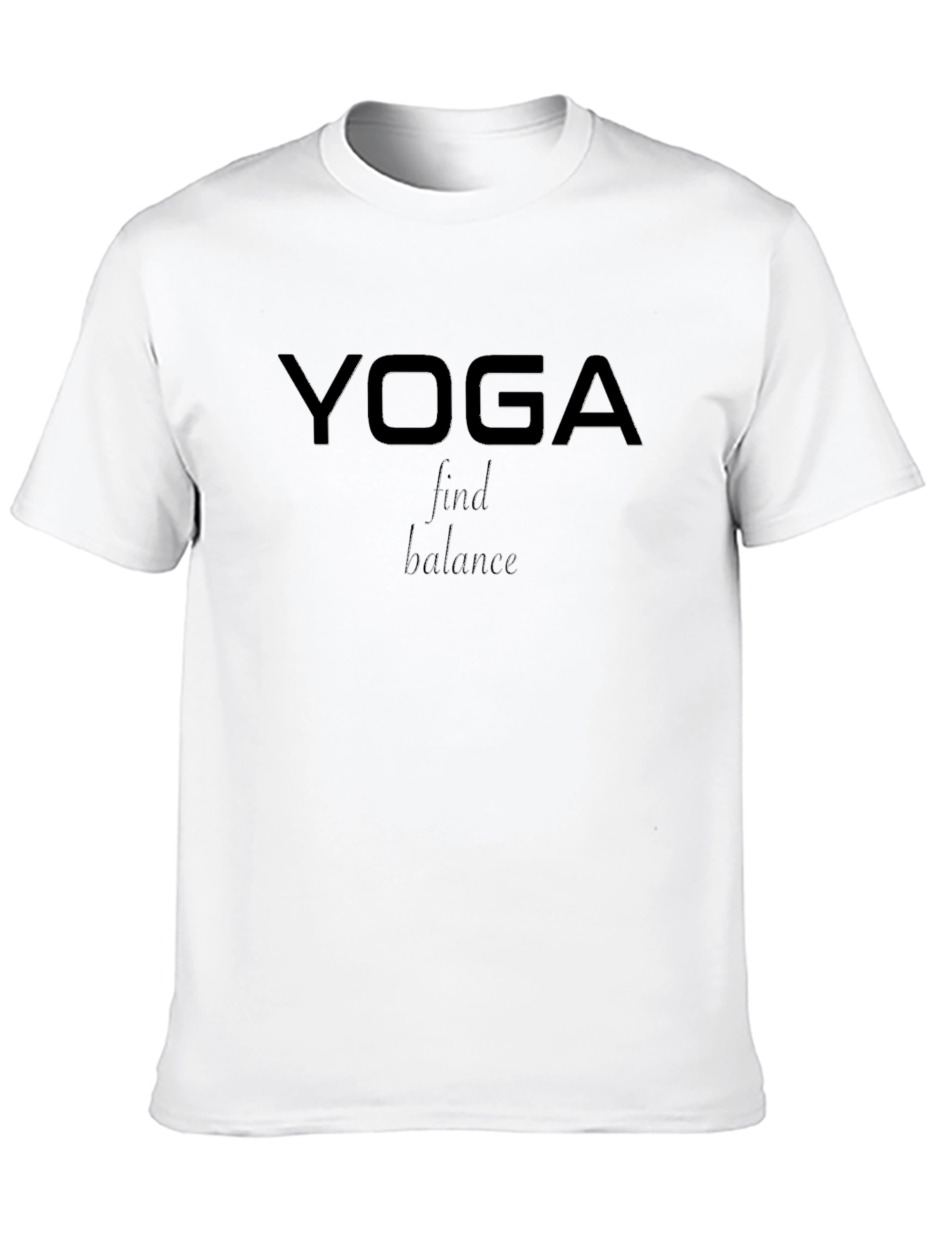 Yoga Find Balance Graphic Tee - Black T-Shirt