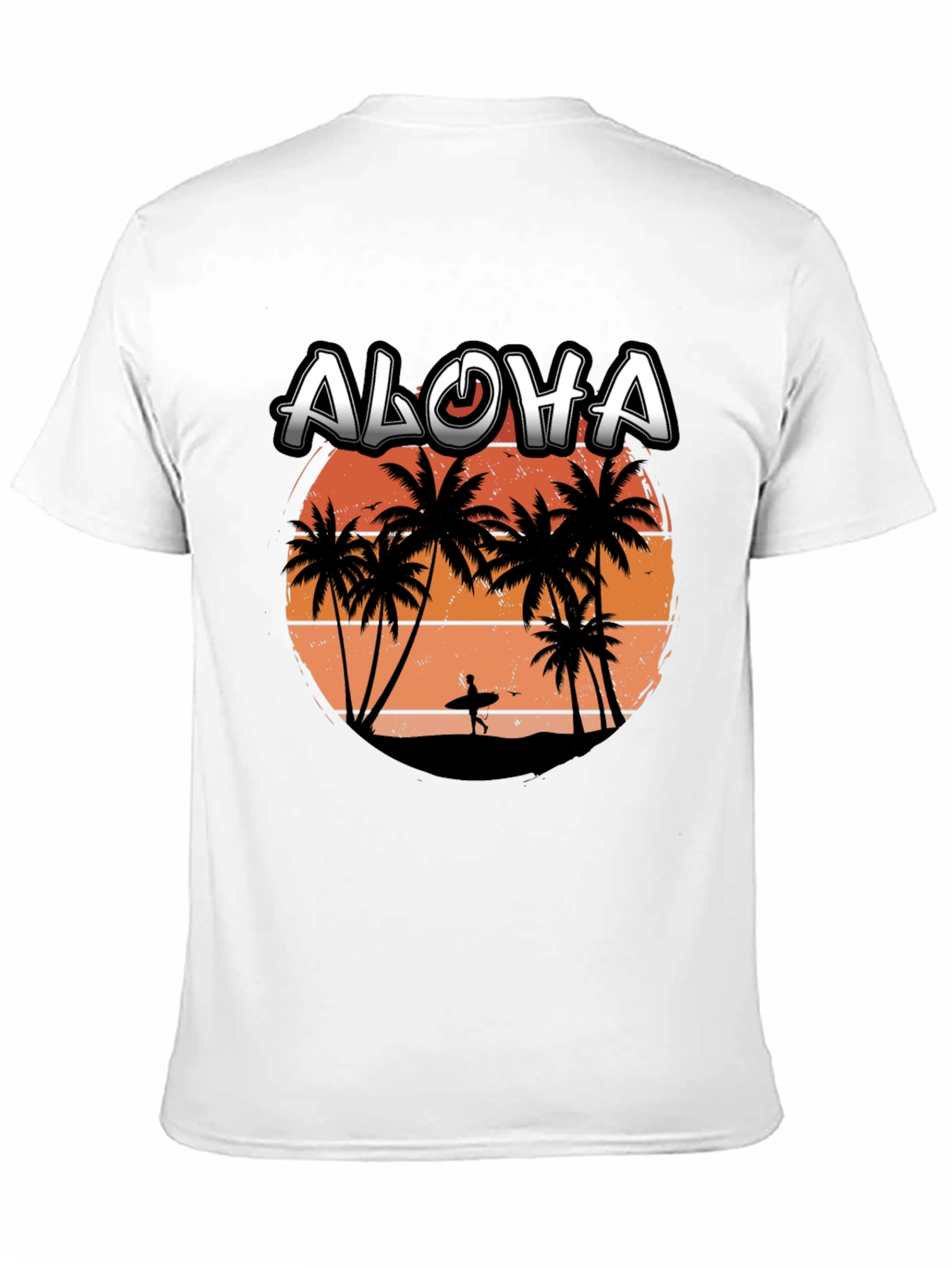 Aloha Sunset T-Shirt | Surfer Silhouette Tee