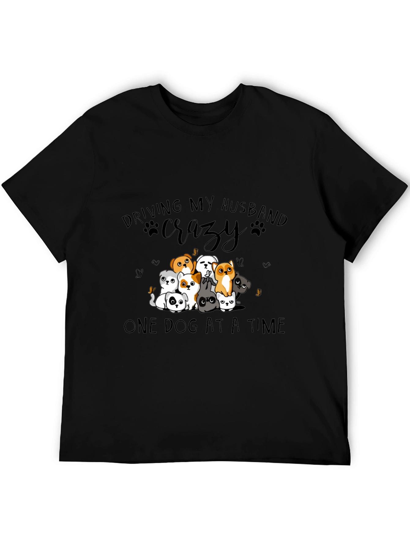 Driving My Husband Crazy Dog T-Shirt