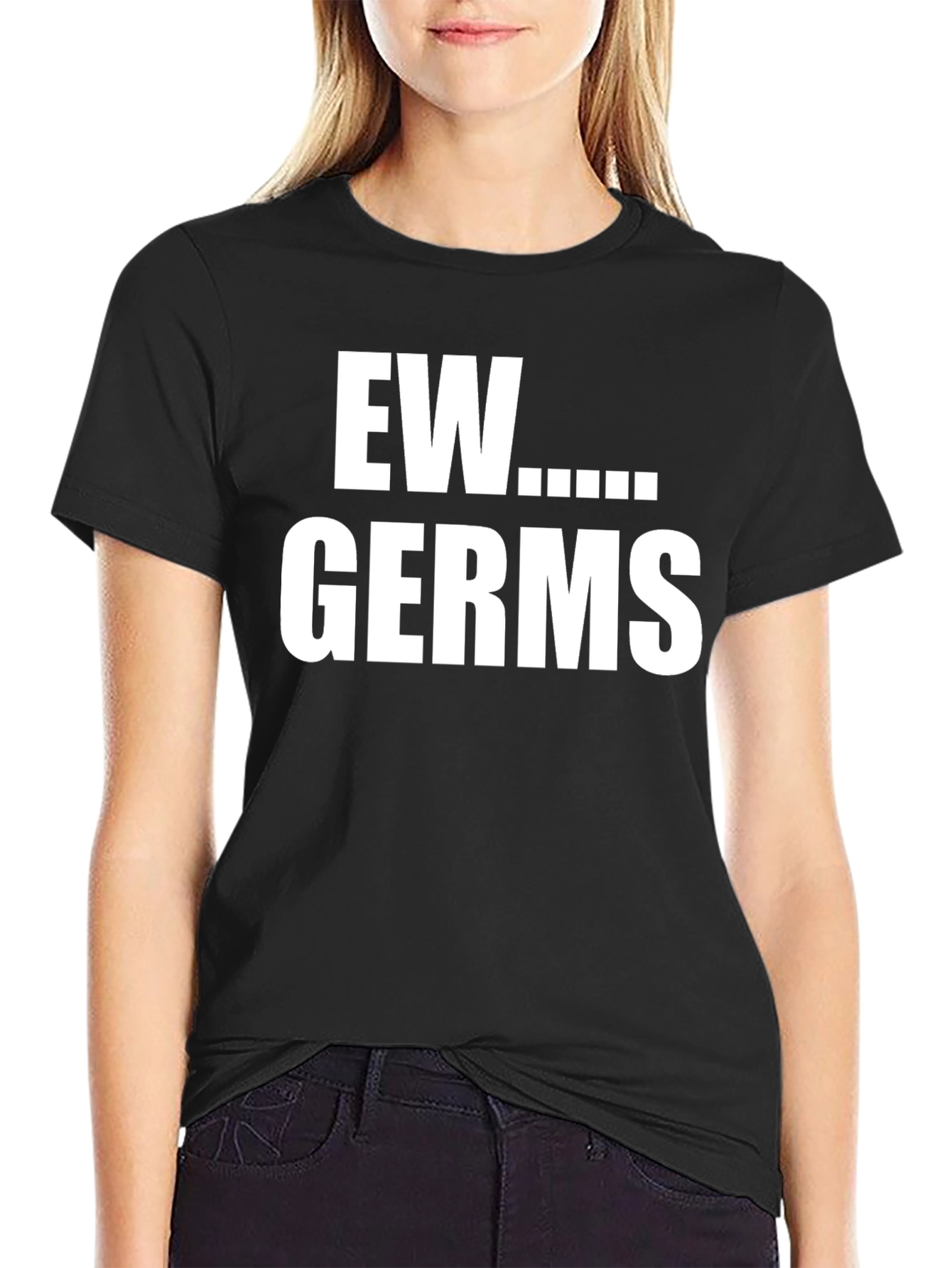 Ew Germs Graphic T-Shirt -  Novelty Tee
