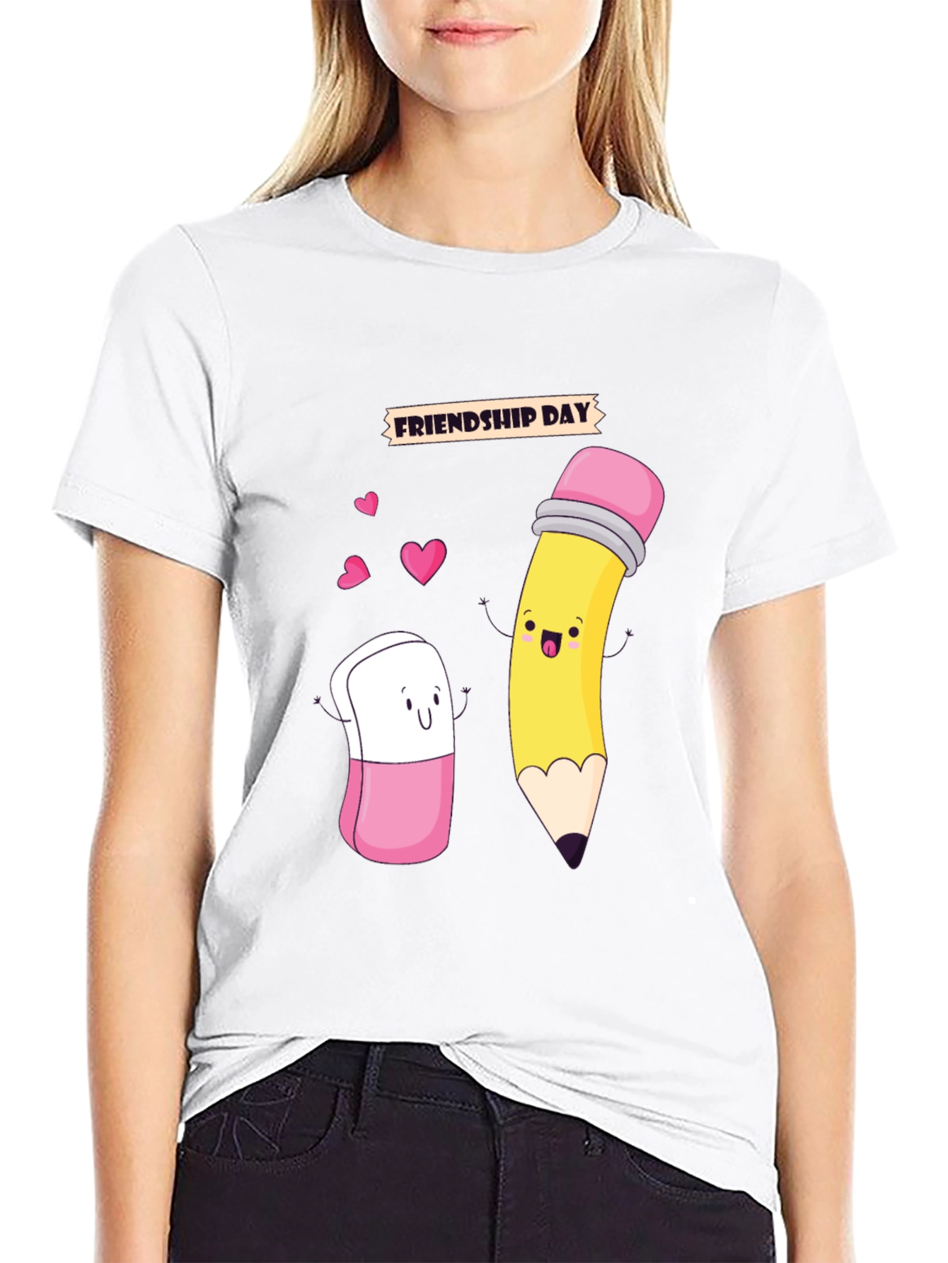 Friendship Day Cartoon Graphic Tee