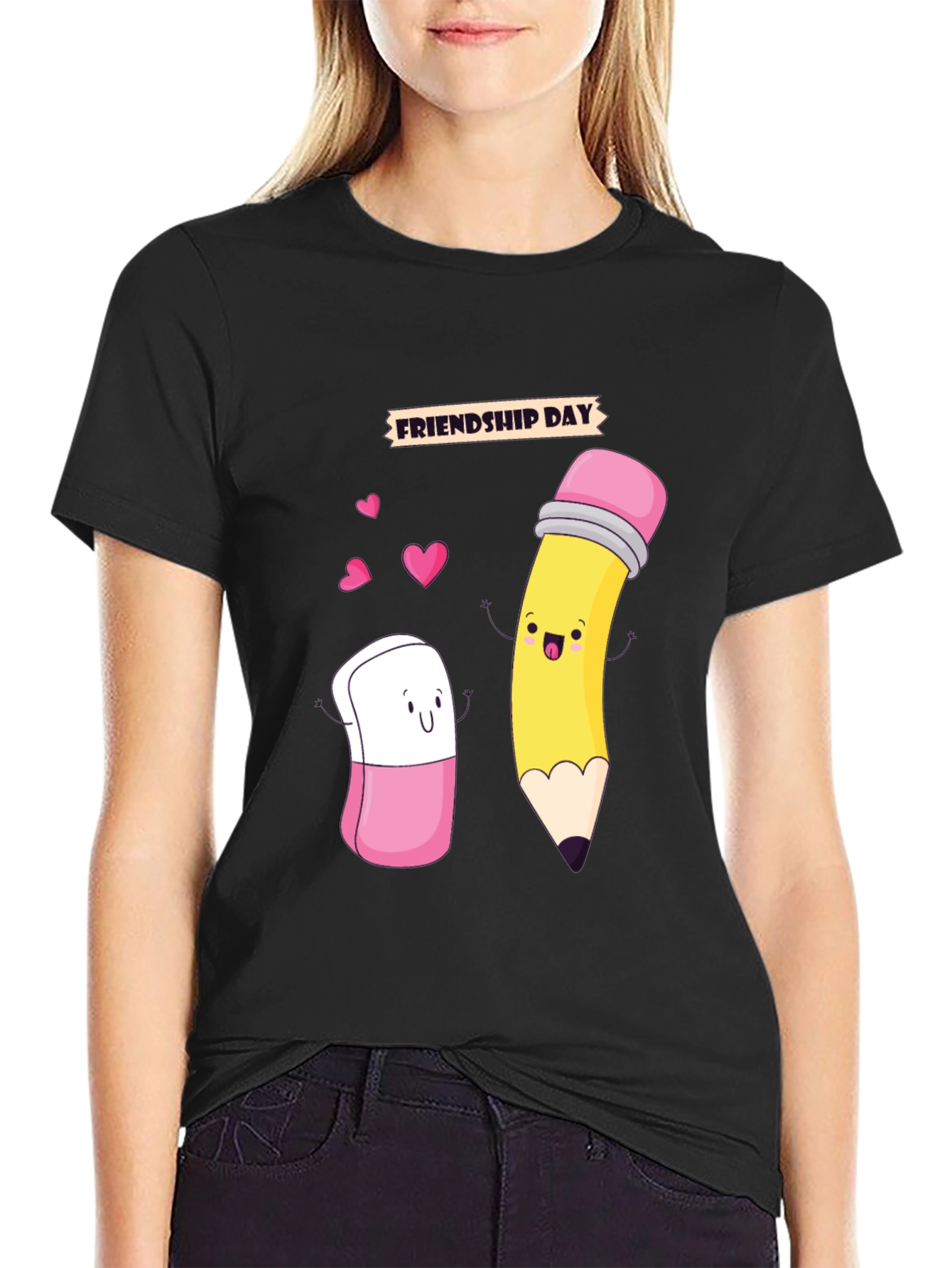 Friendship Day Cartoon Graphic Tee