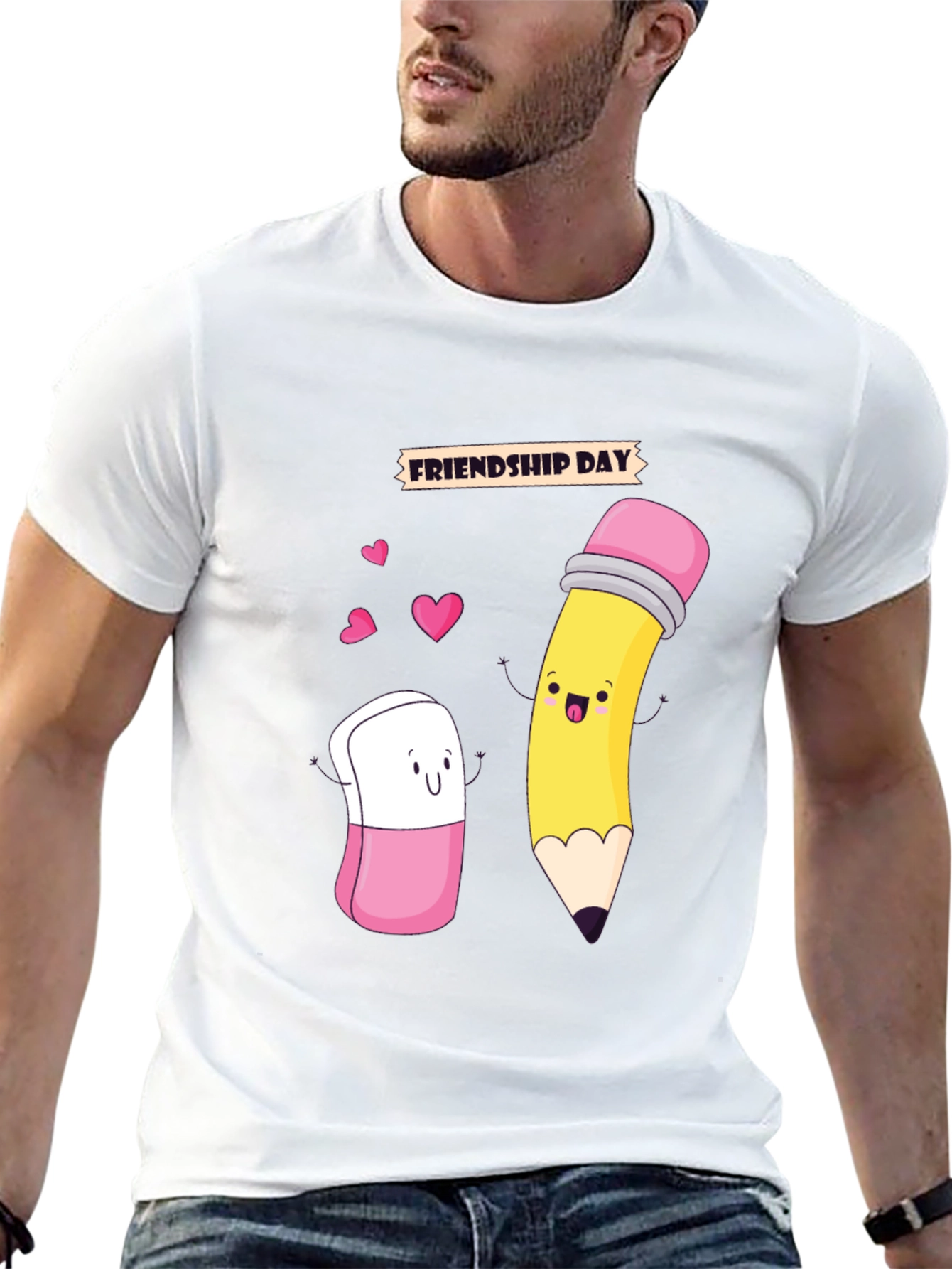 Friendship Day Cartoon Graphic Tee