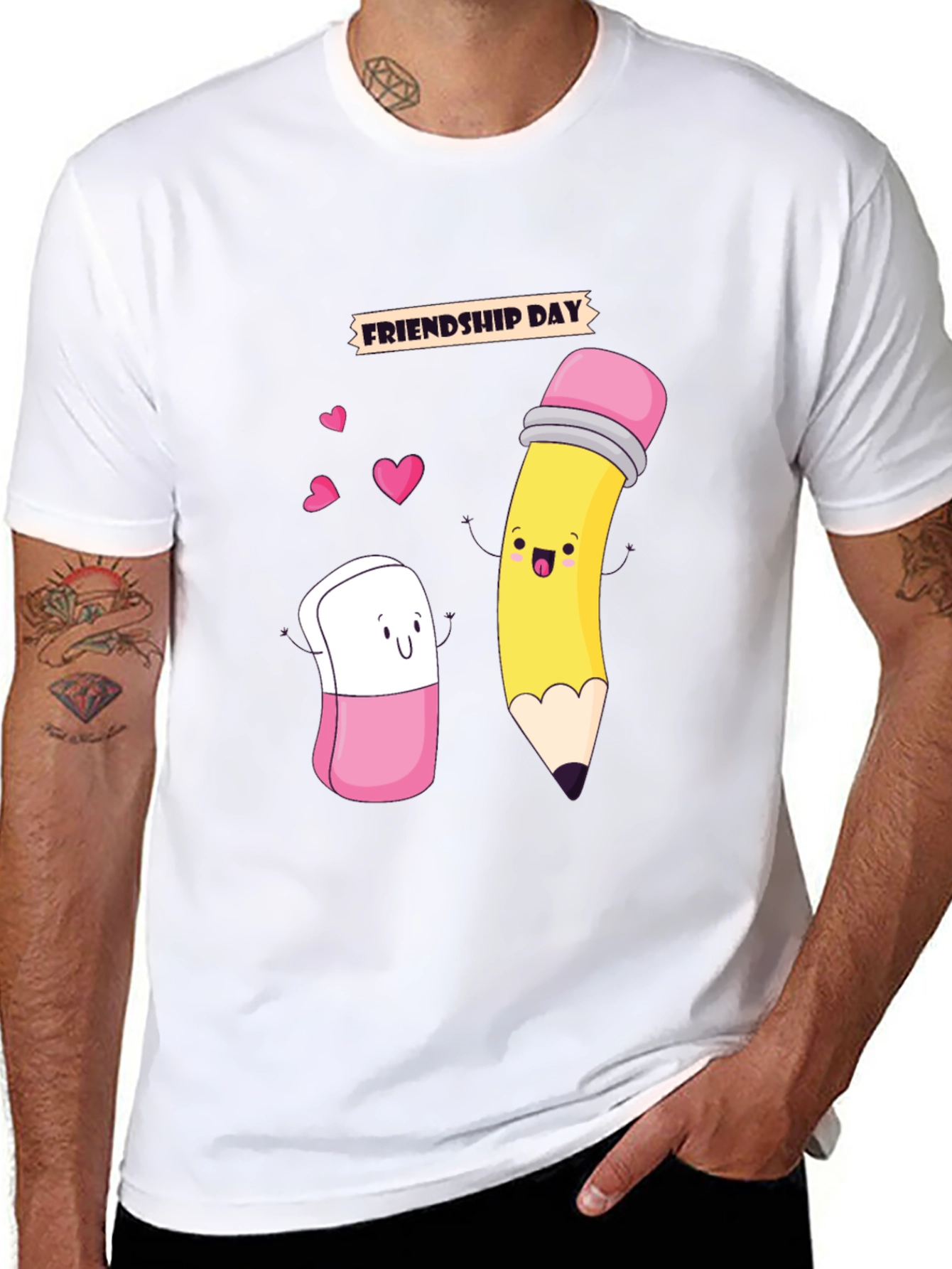 Friendship Day Cartoon Graphic Tee