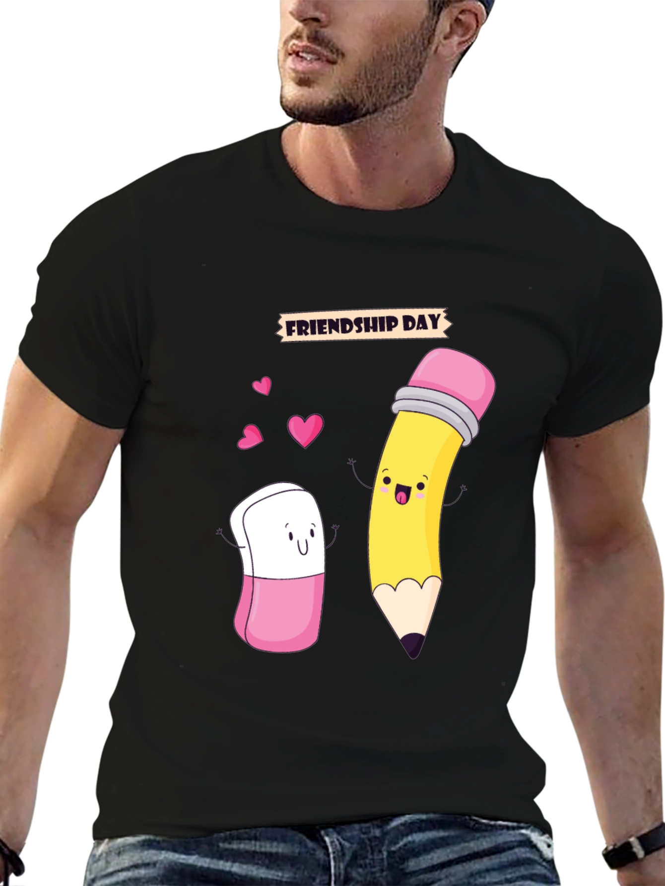 Friendship Day Cartoon Graphic Tee