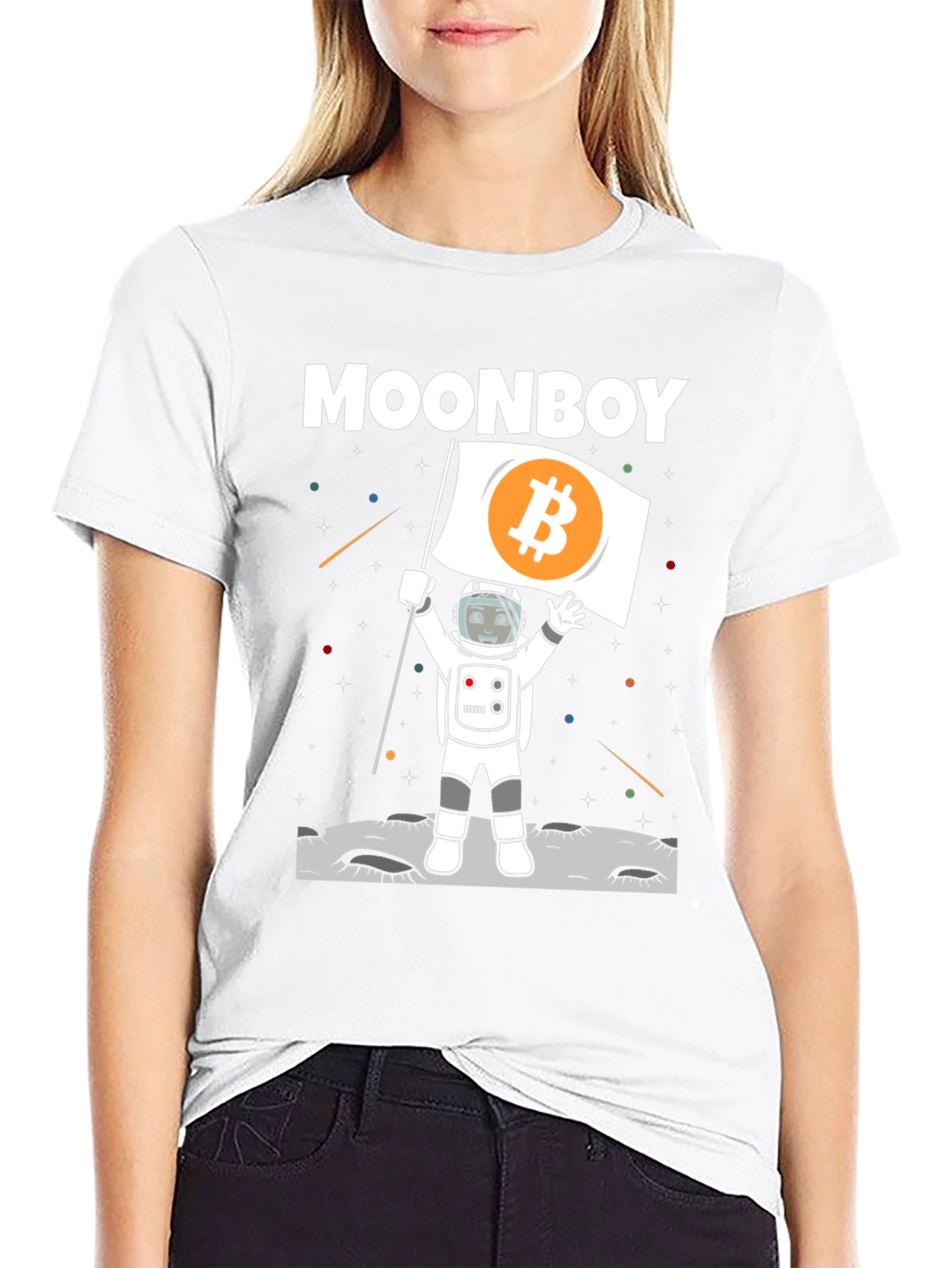 Moonboy Bitcoin Astronaut T-Shirt - Crypto Tee