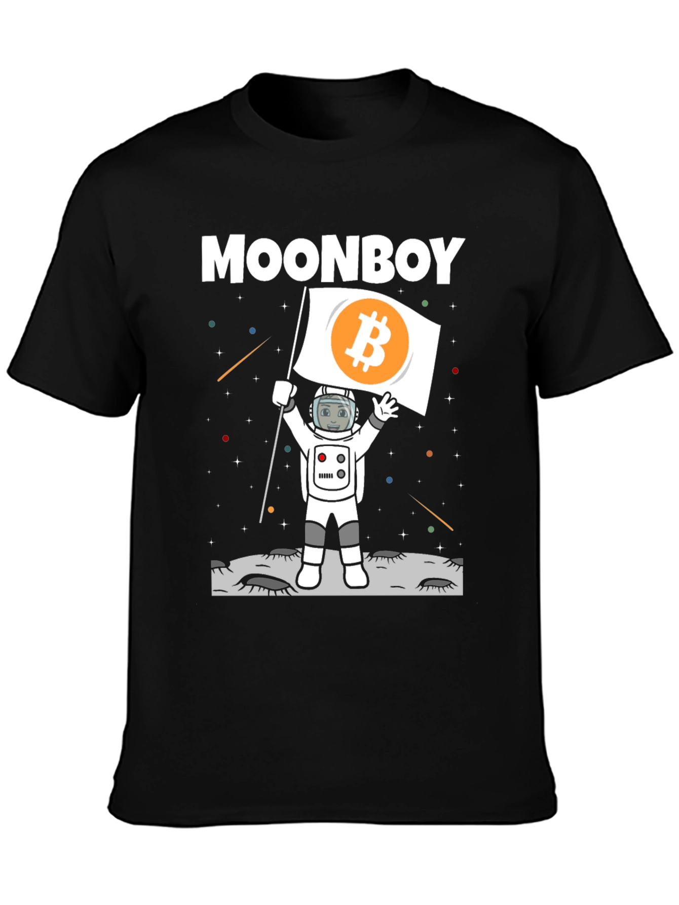 Moonboy Bitcoin Astronaut T-Shirt - Crypto Tee