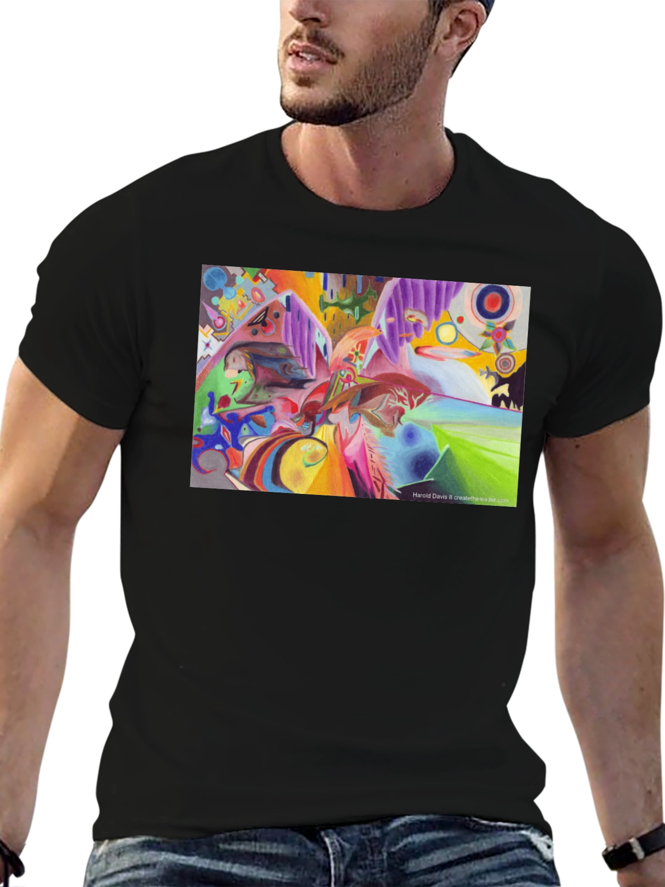 Abstract Art Print Tee - Stylish & Unique Design