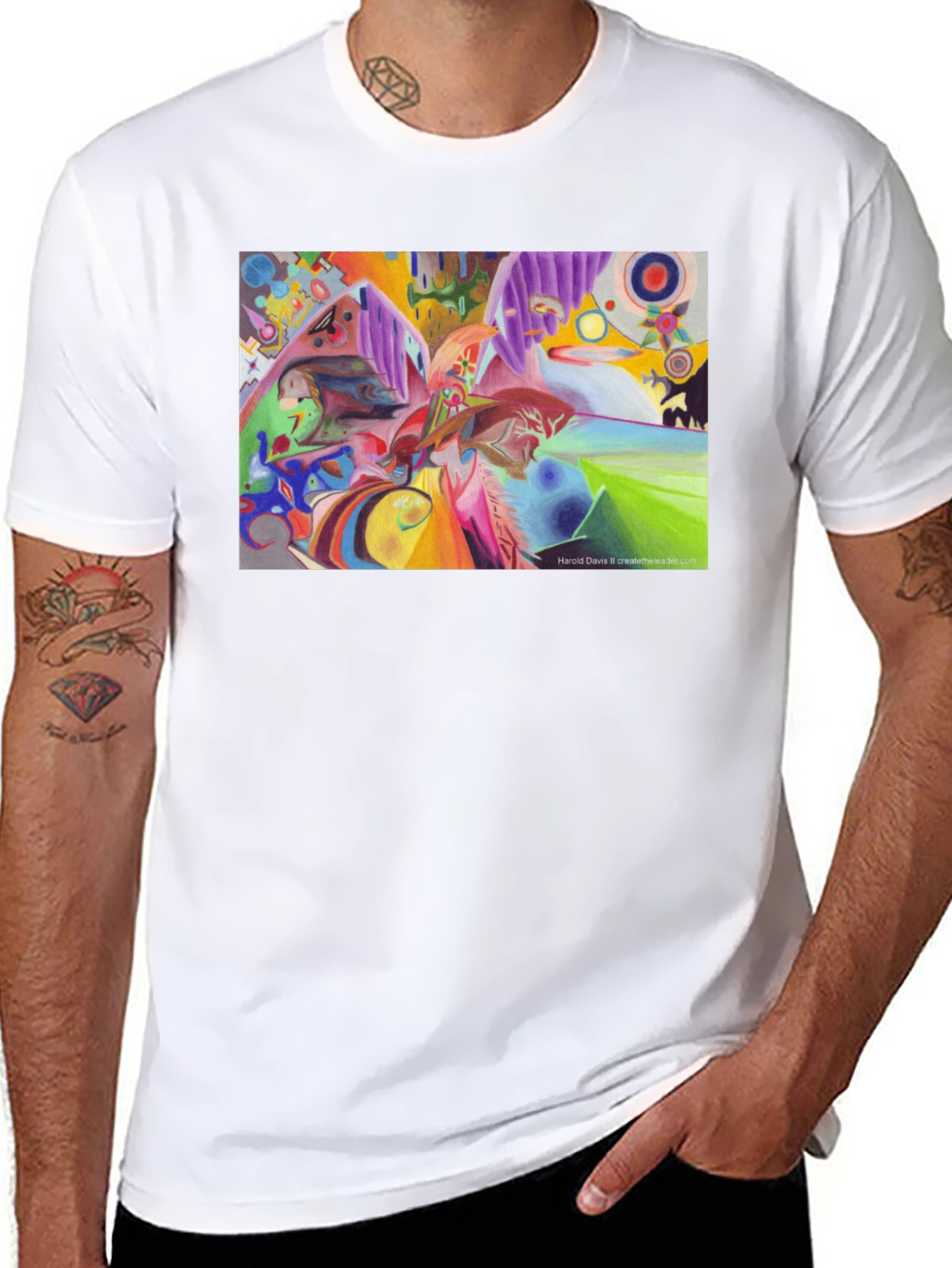 Abstract Art Print Tee - Stylish & Unique Design