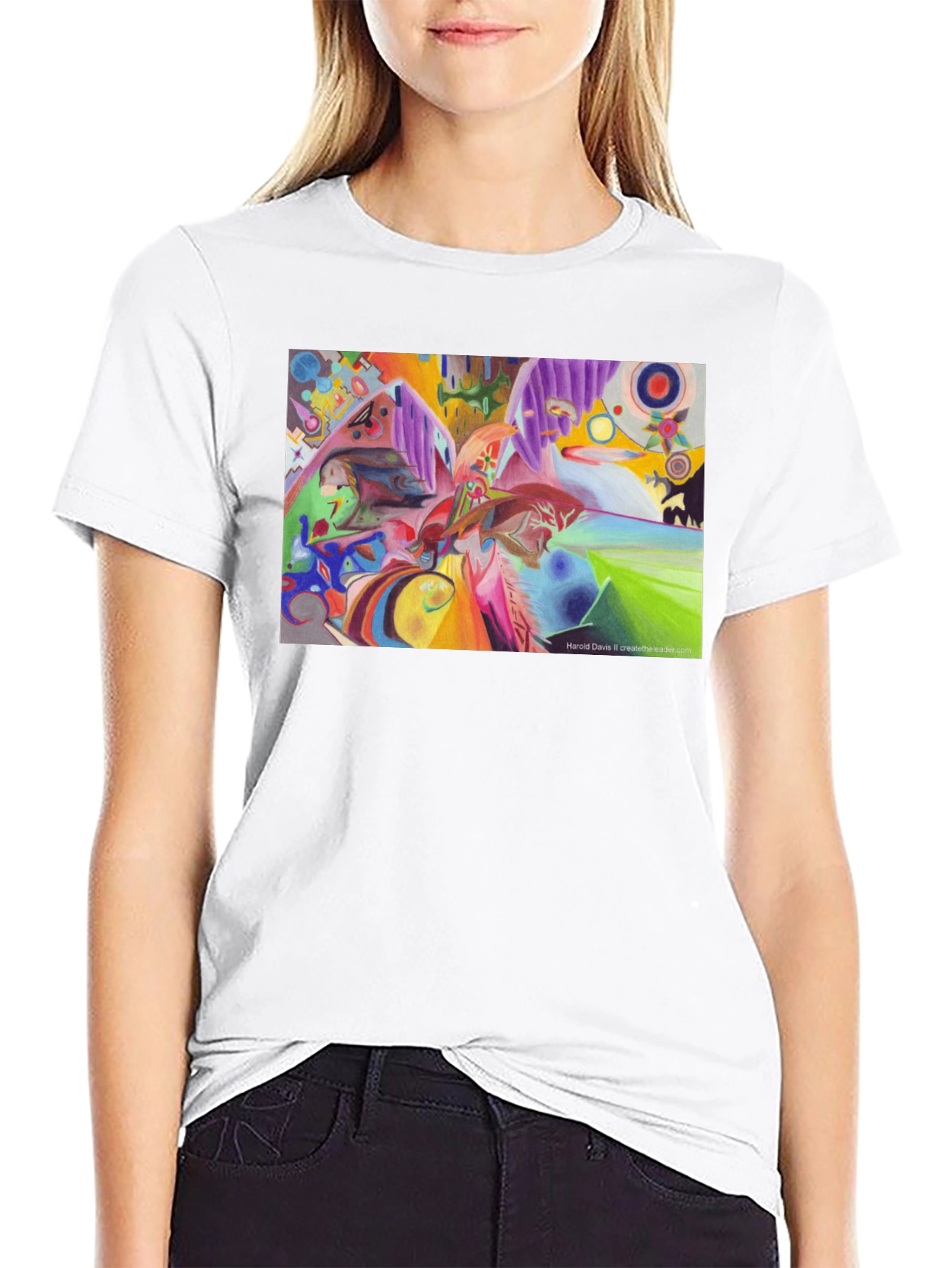 Abstract Art Print Tee - Stylish & Unique Design
