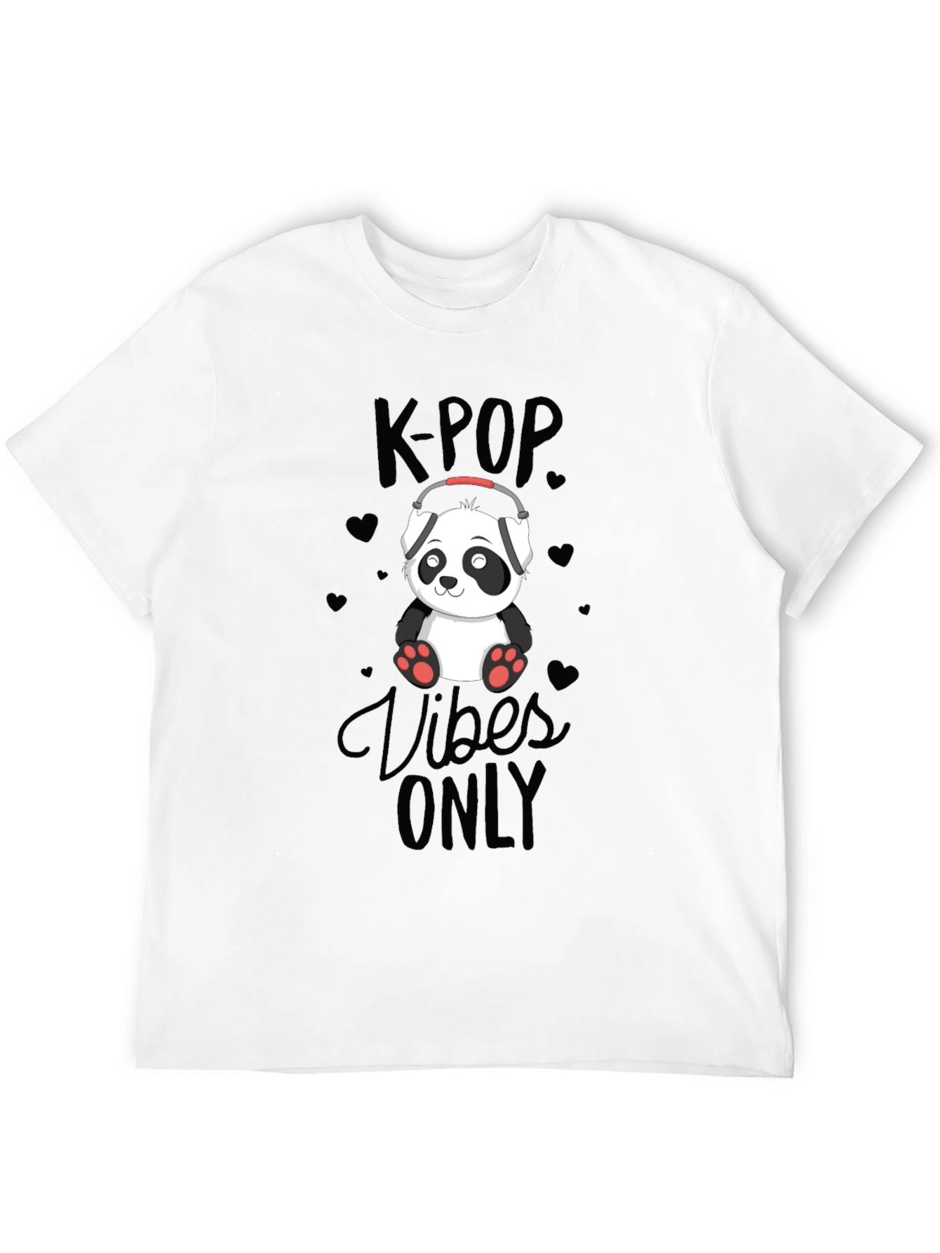 K-POP Vibes Only Panda T-Shirt