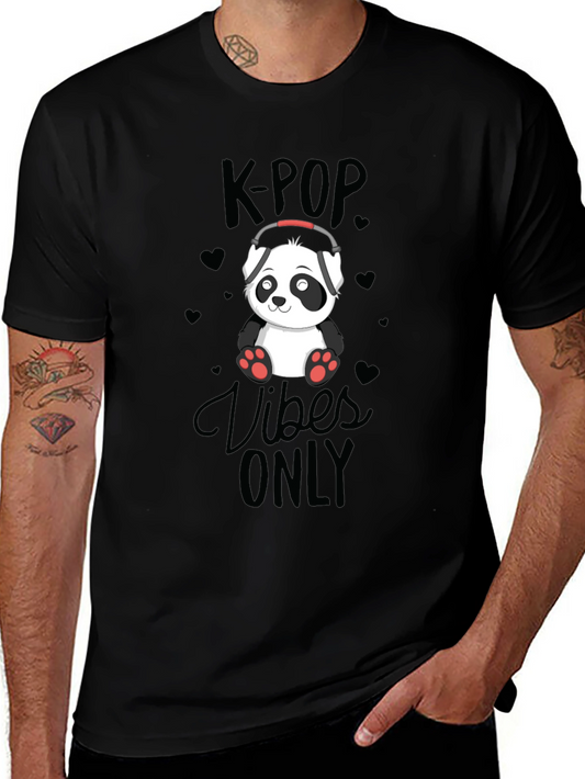 K-POP Vibes Only Panda T-Shirt