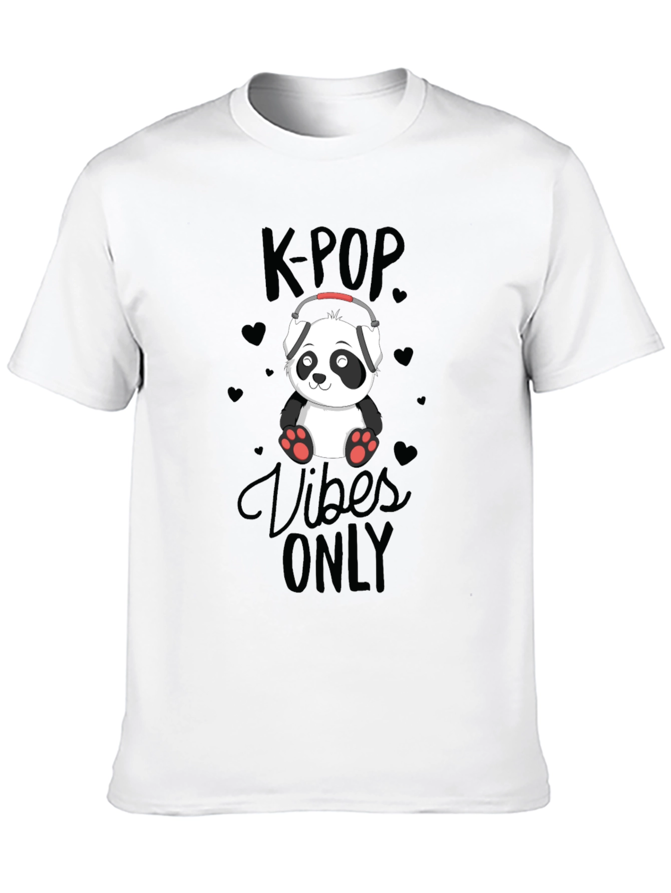 K-POP Vibes Only Panda T-Shirt