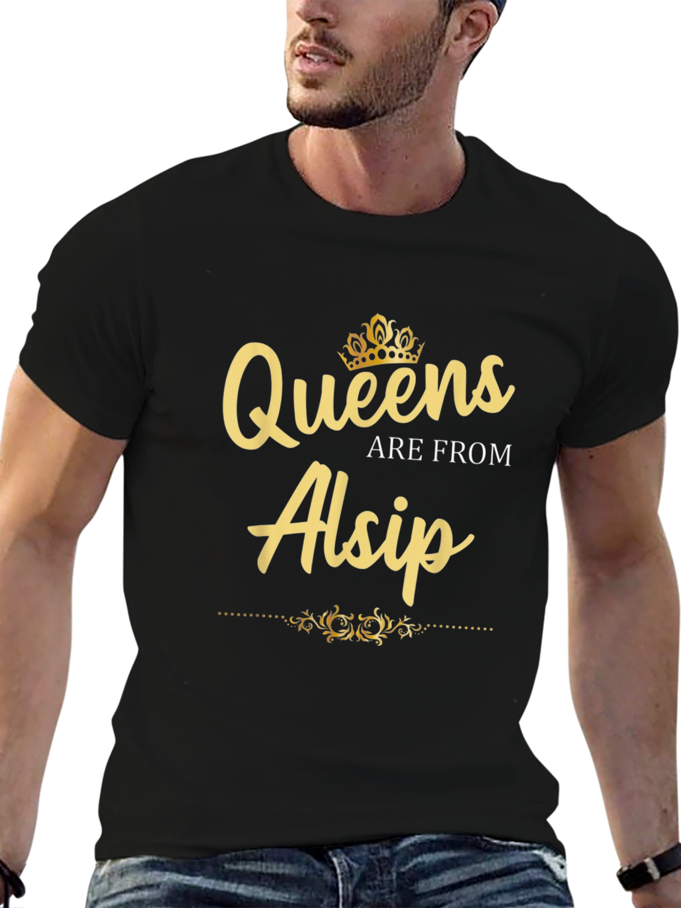 Queens Are From Alsip - Novelty Graphic T-Shirt