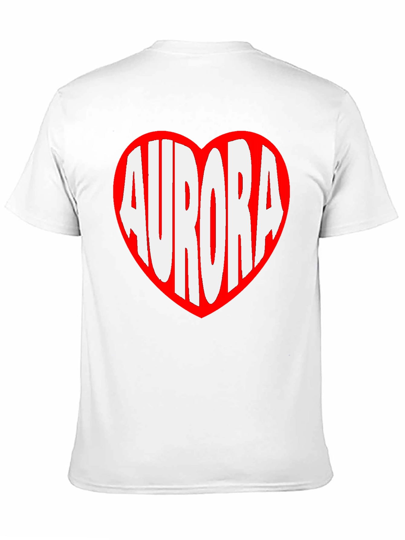 Aurora Heart Graphic Tee - Black Cotton