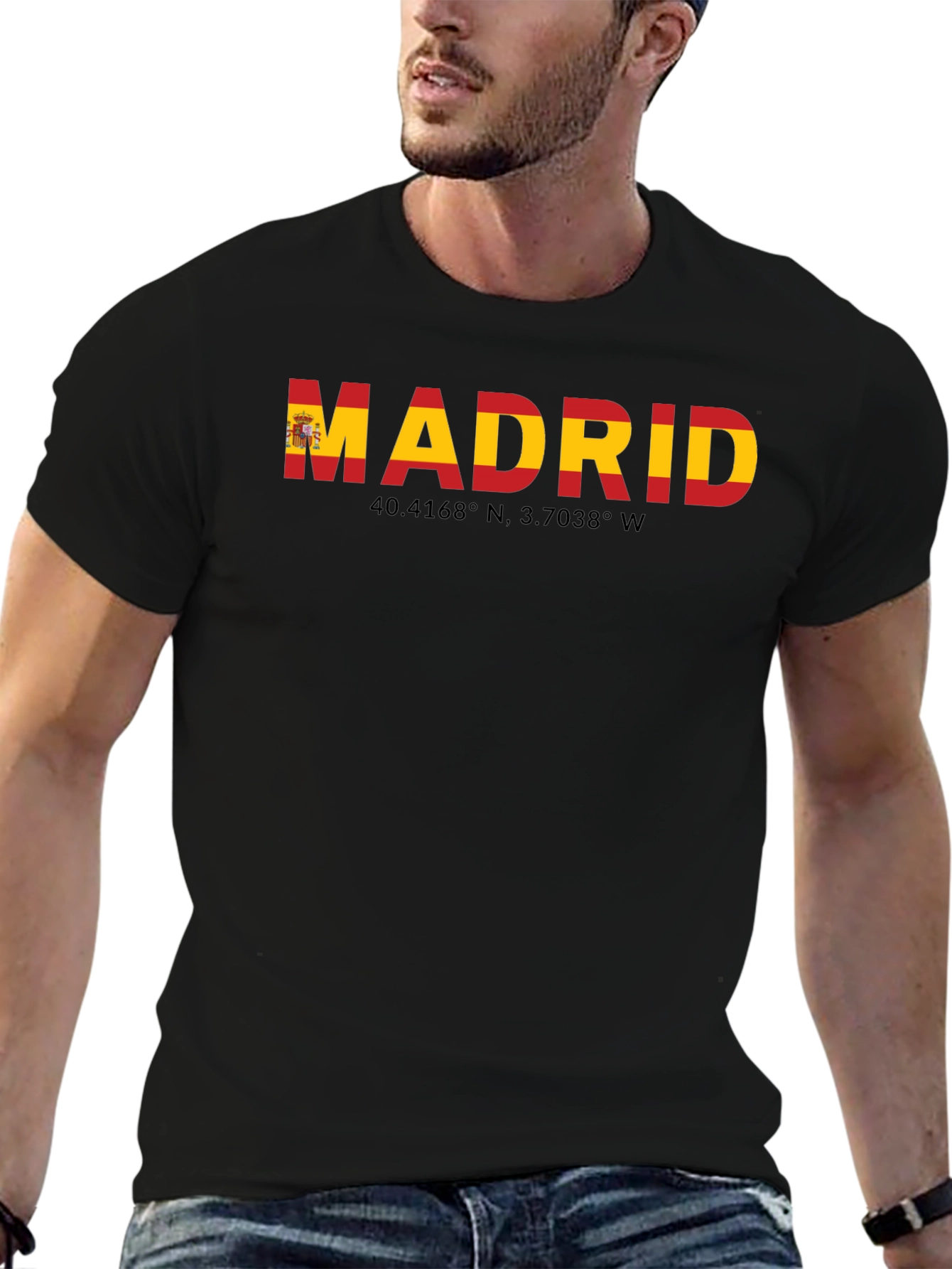 Madrid Spain Flag T-Shirt