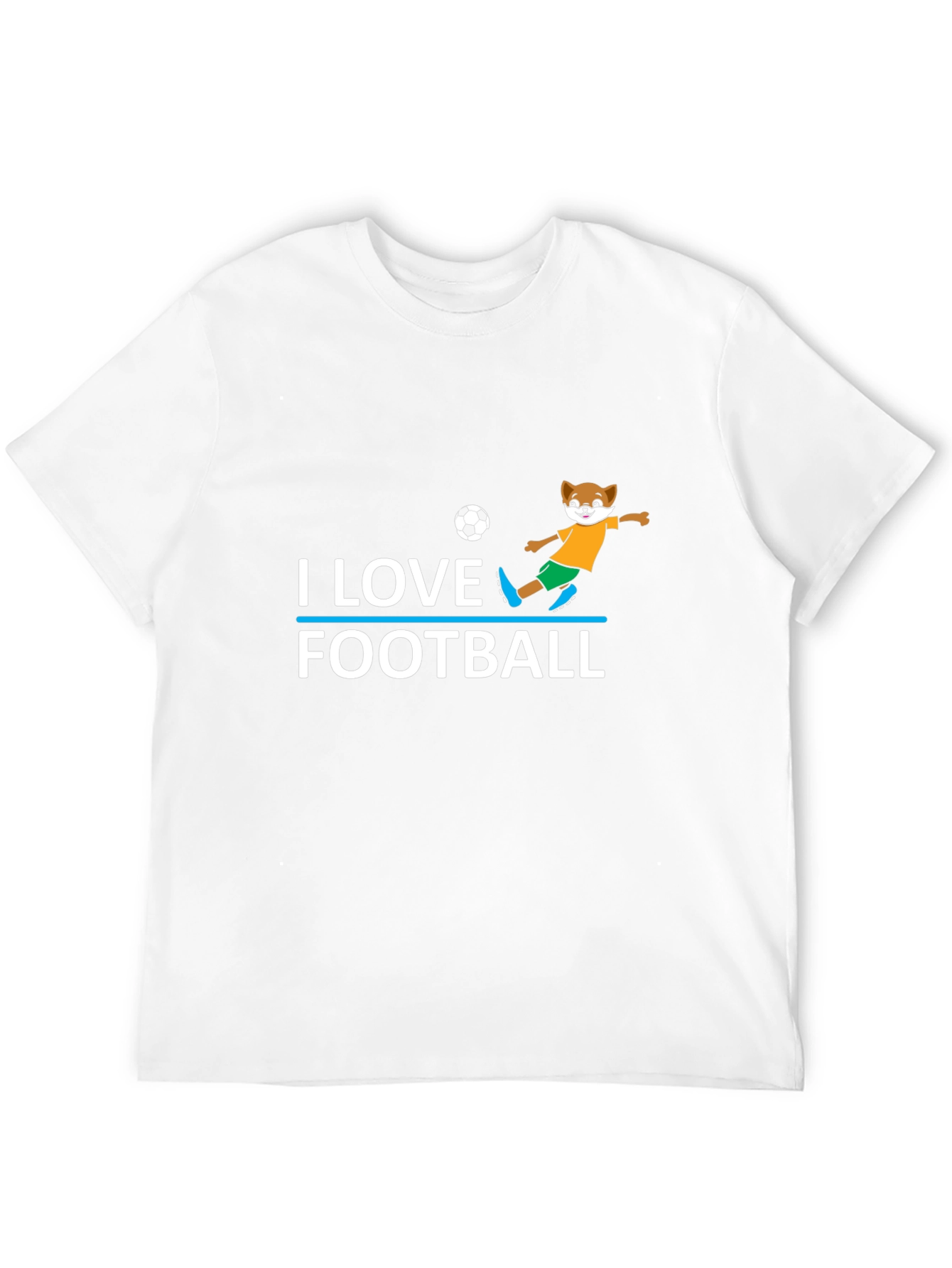 I Love Football T-Shirt - Soccer Fox