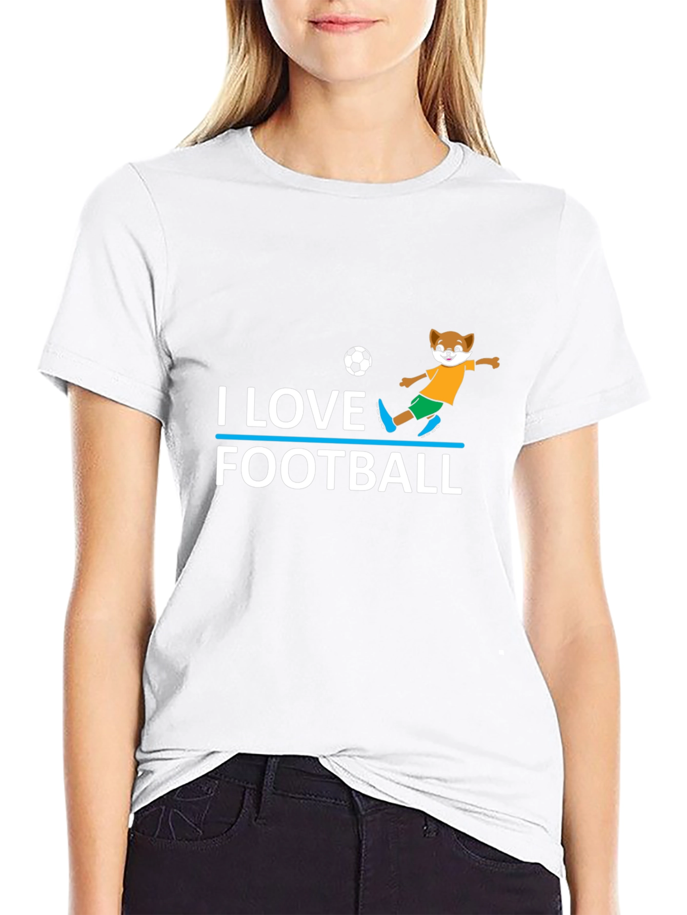 I Love Football T-Shirt - Soccer Fox