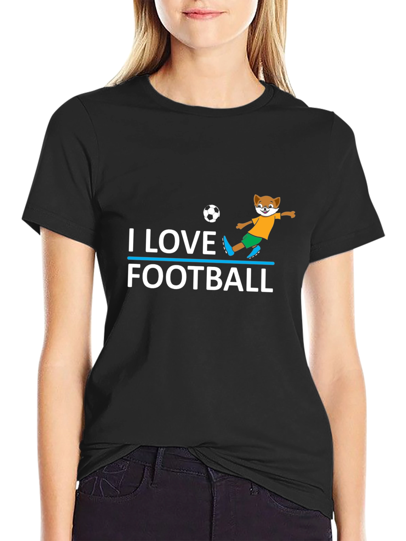 I Love Football T-Shirt - Soccer Fox