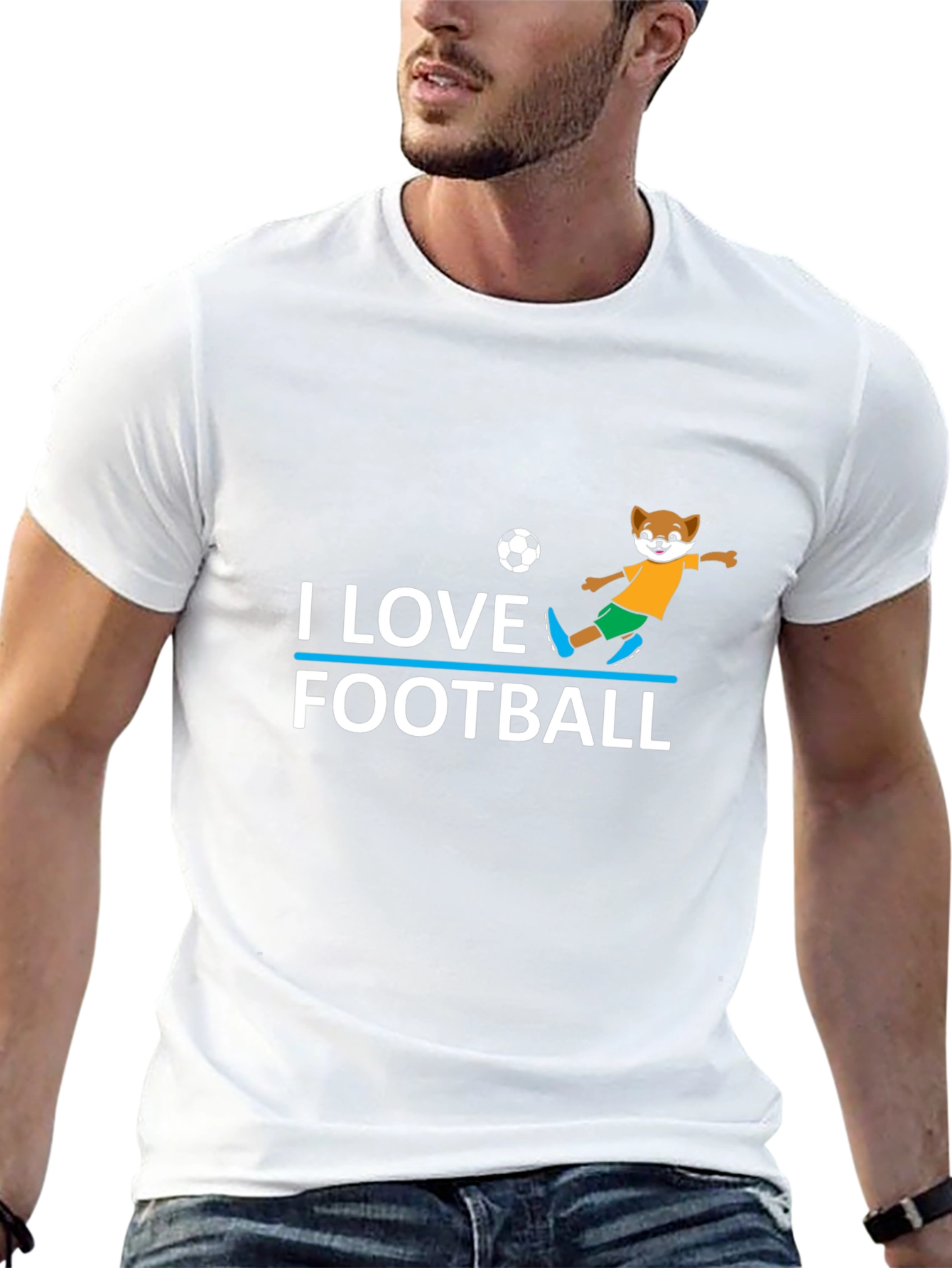 I Love Football T-Shirt - Soccer Fox
