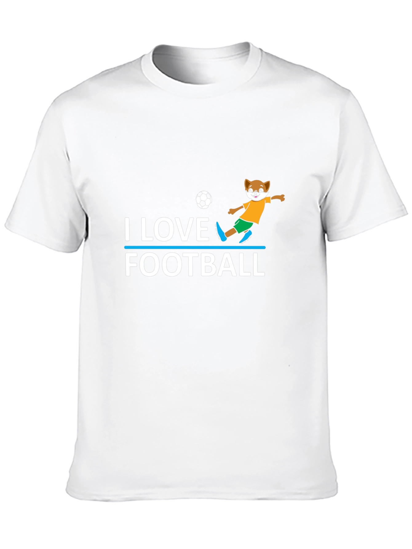 I Love Football T-Shirt - Soccer Fox