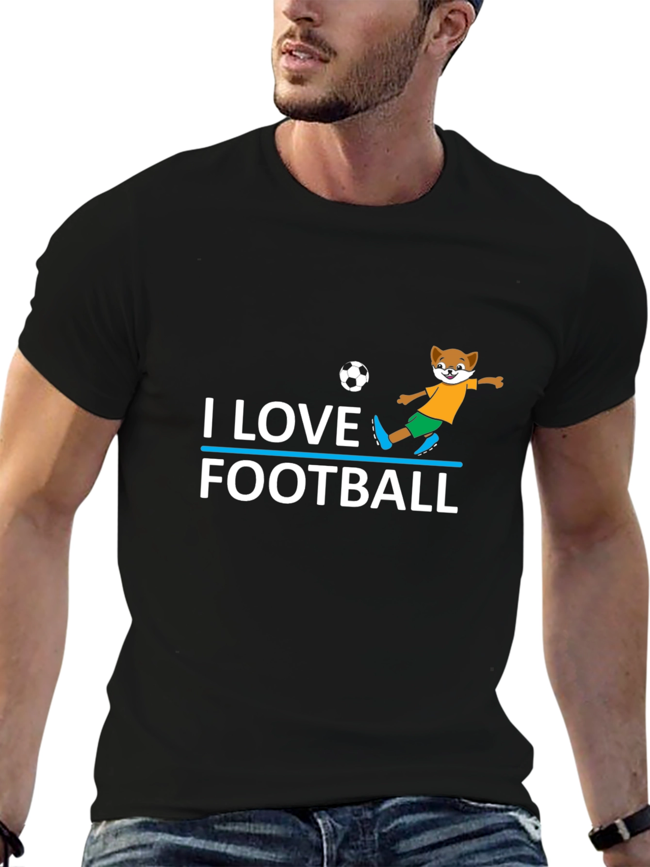 I Love Football T-Shirt - Soccer Fox