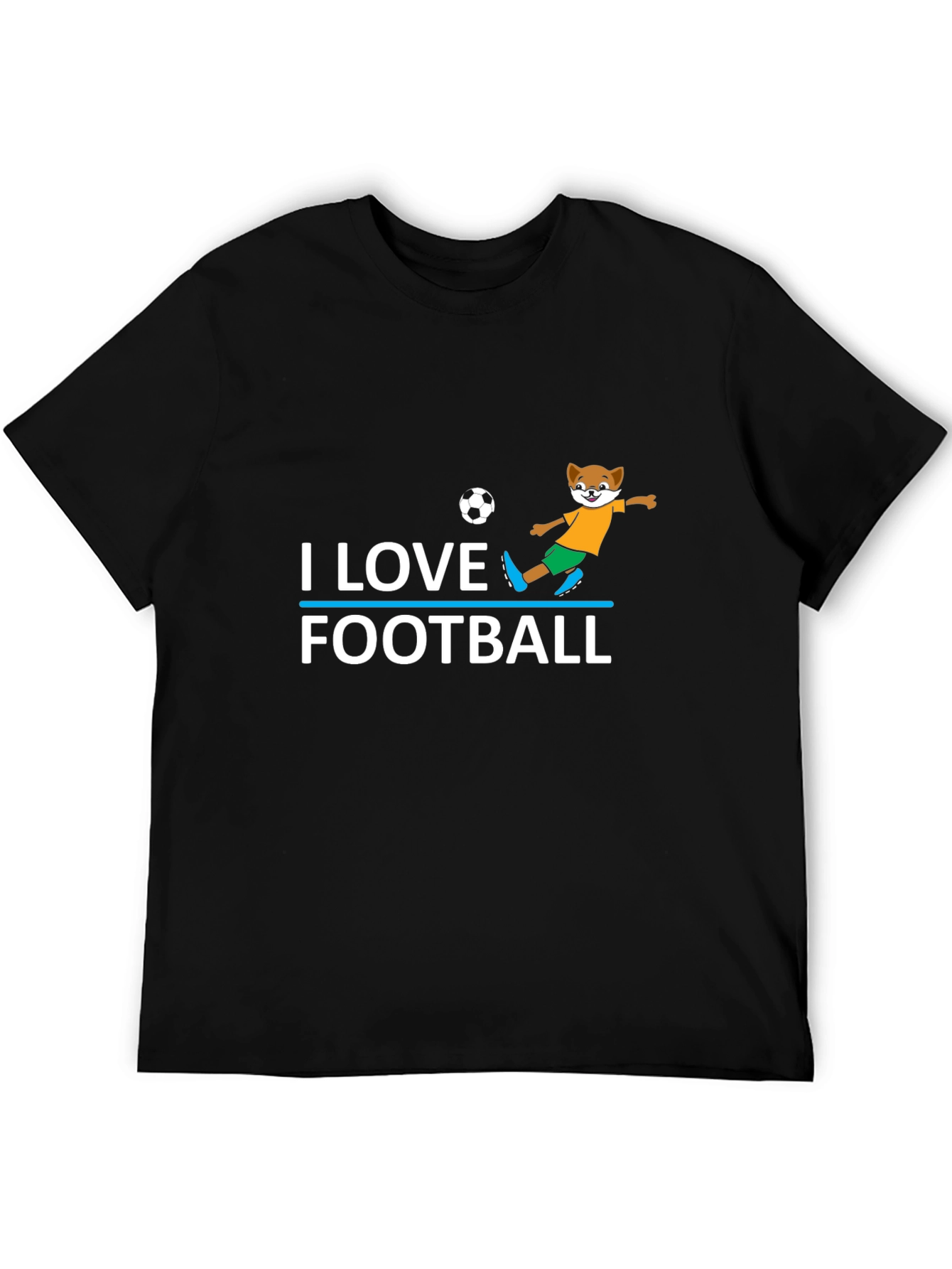 I Love Football T-Shirt - Soccer Fox