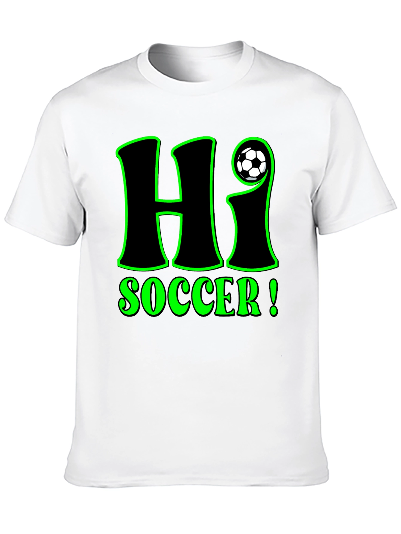 Hi Soccer! Graphic T-Shirt - Black