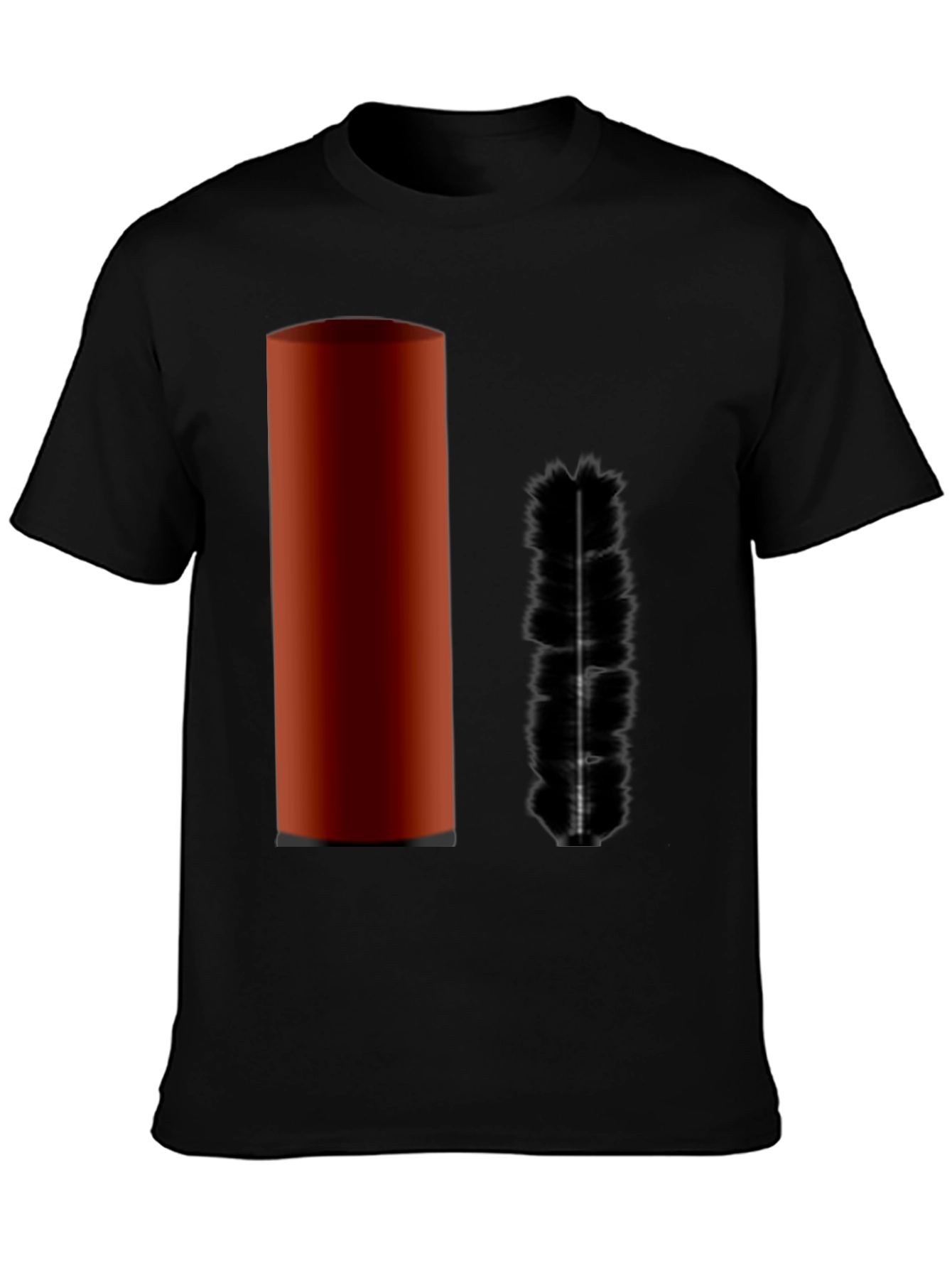 Plunger & Brush Graphic Black T-Shirt