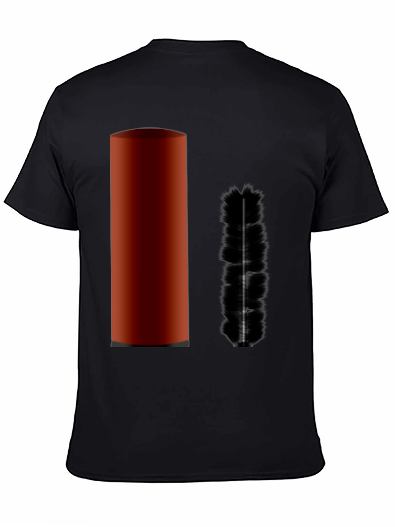 Plunger & Brush Graphic Black T-Shirt