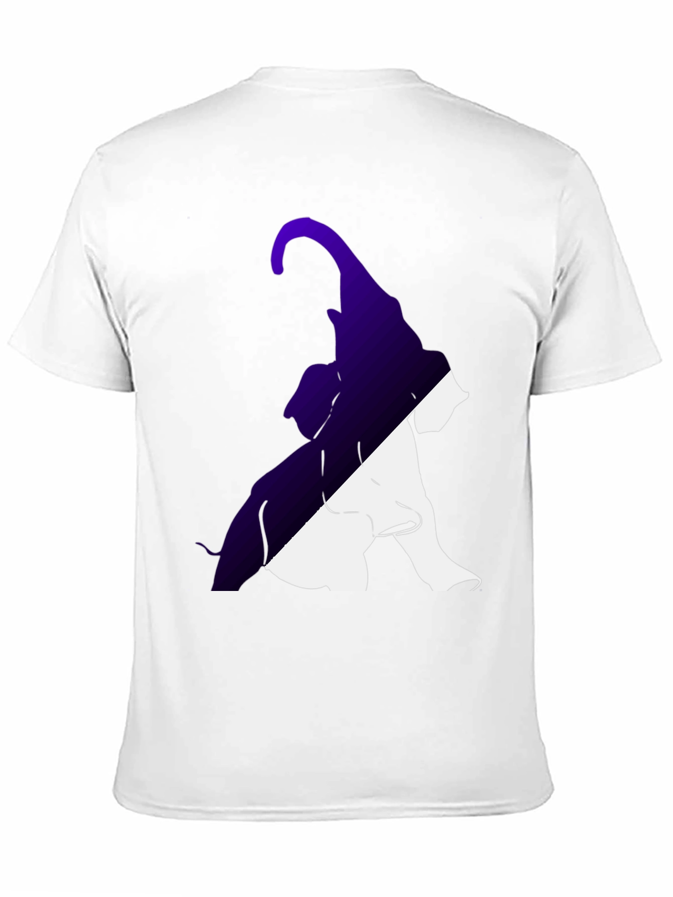 Two-Tone Elephant Graphic Tee - Stylish Casual Wear