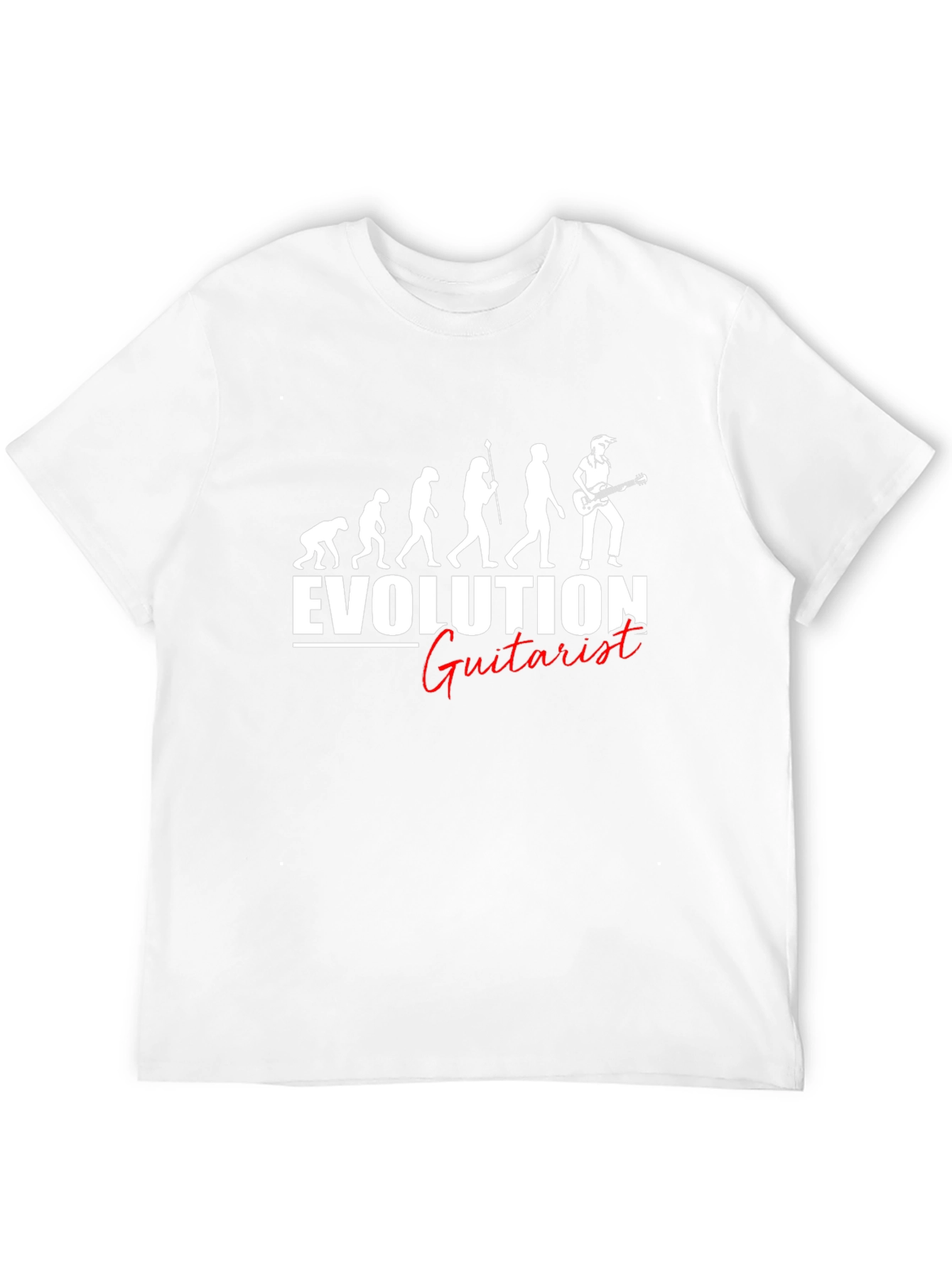 Evolution of Guitarist Black T-Shirt