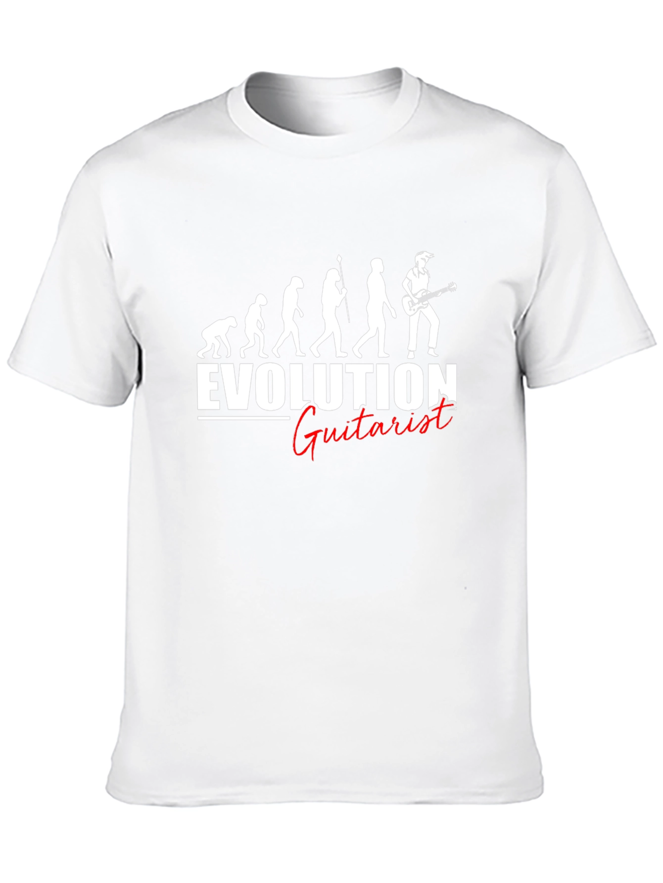 Evolution of Guitarist Black T-Shirt