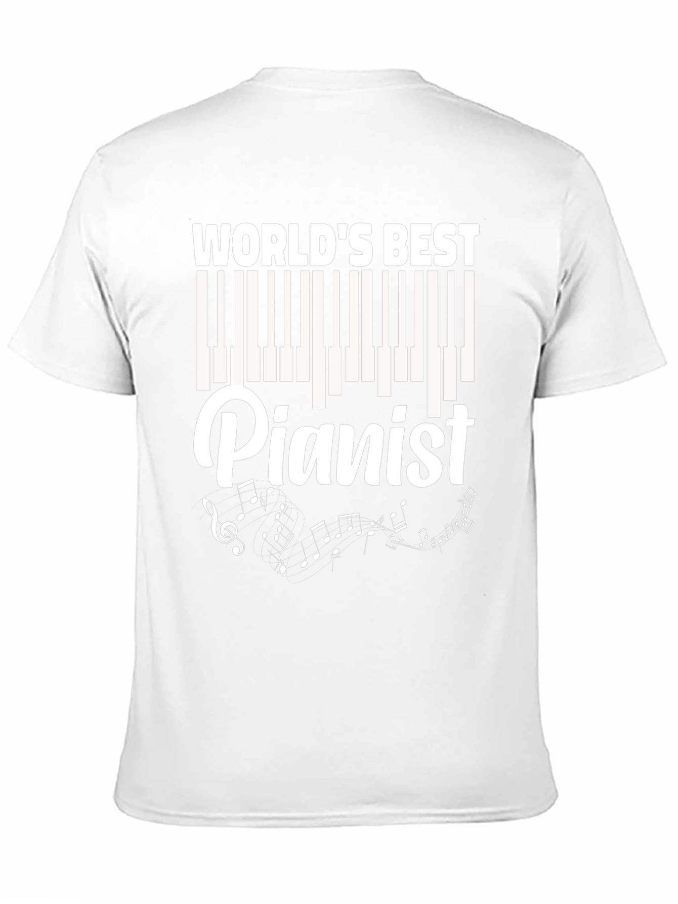 Worlds Best Pianist T-Shirt - Music Lover Tee