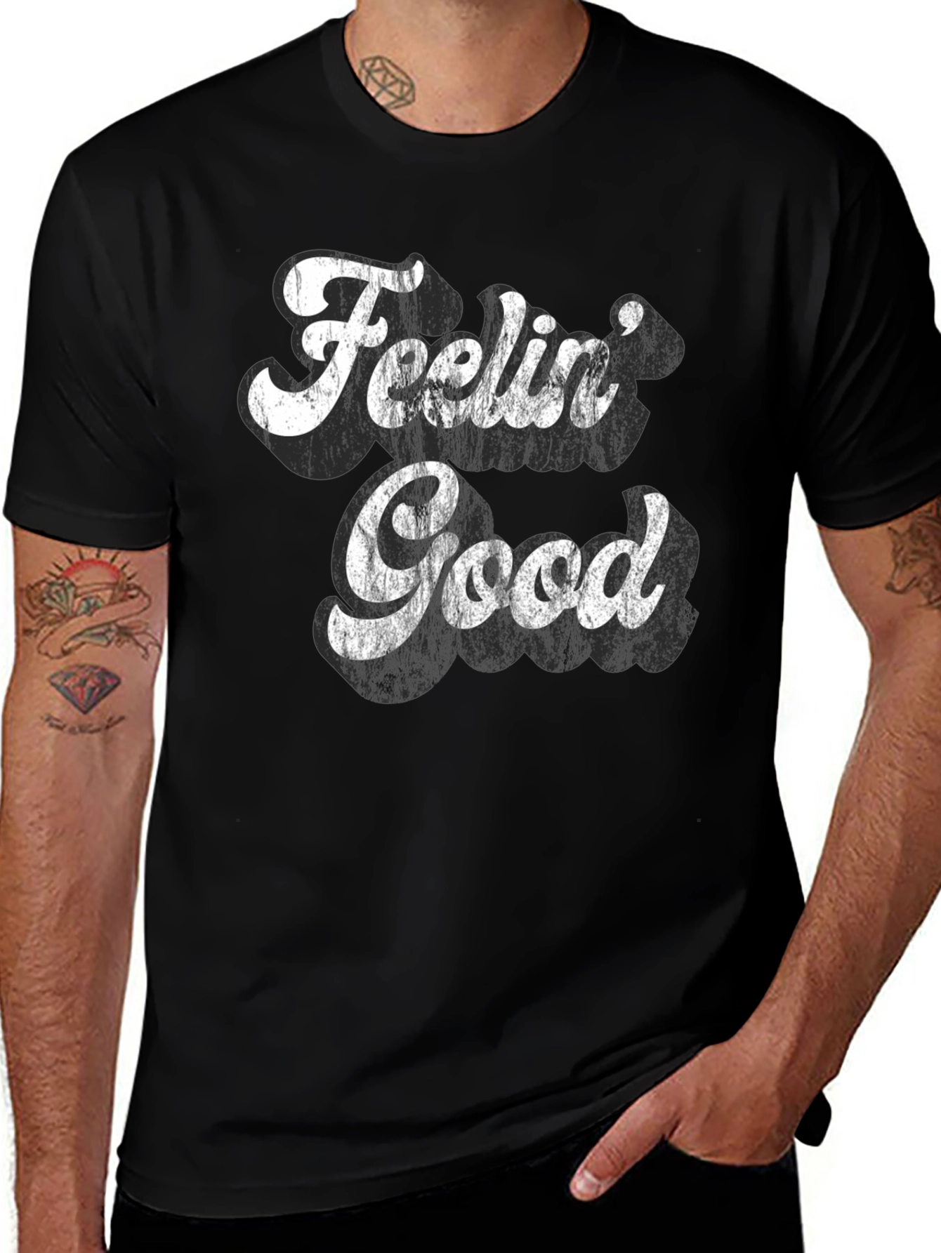 Feelin Good Retro Graphic Tee - Comfort Fit