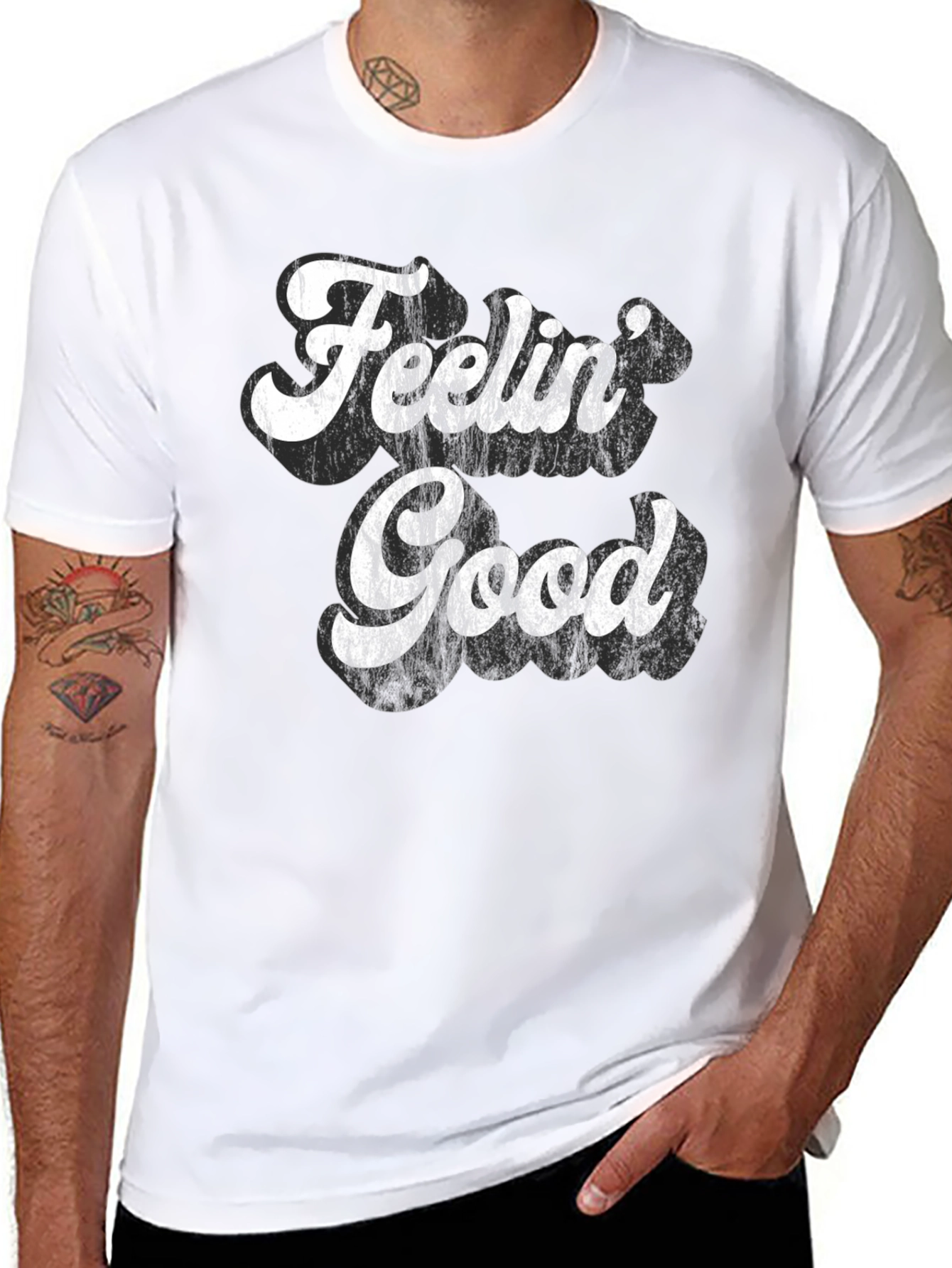 Feelin Good Retro Graphic Tee - Comfort Fit
