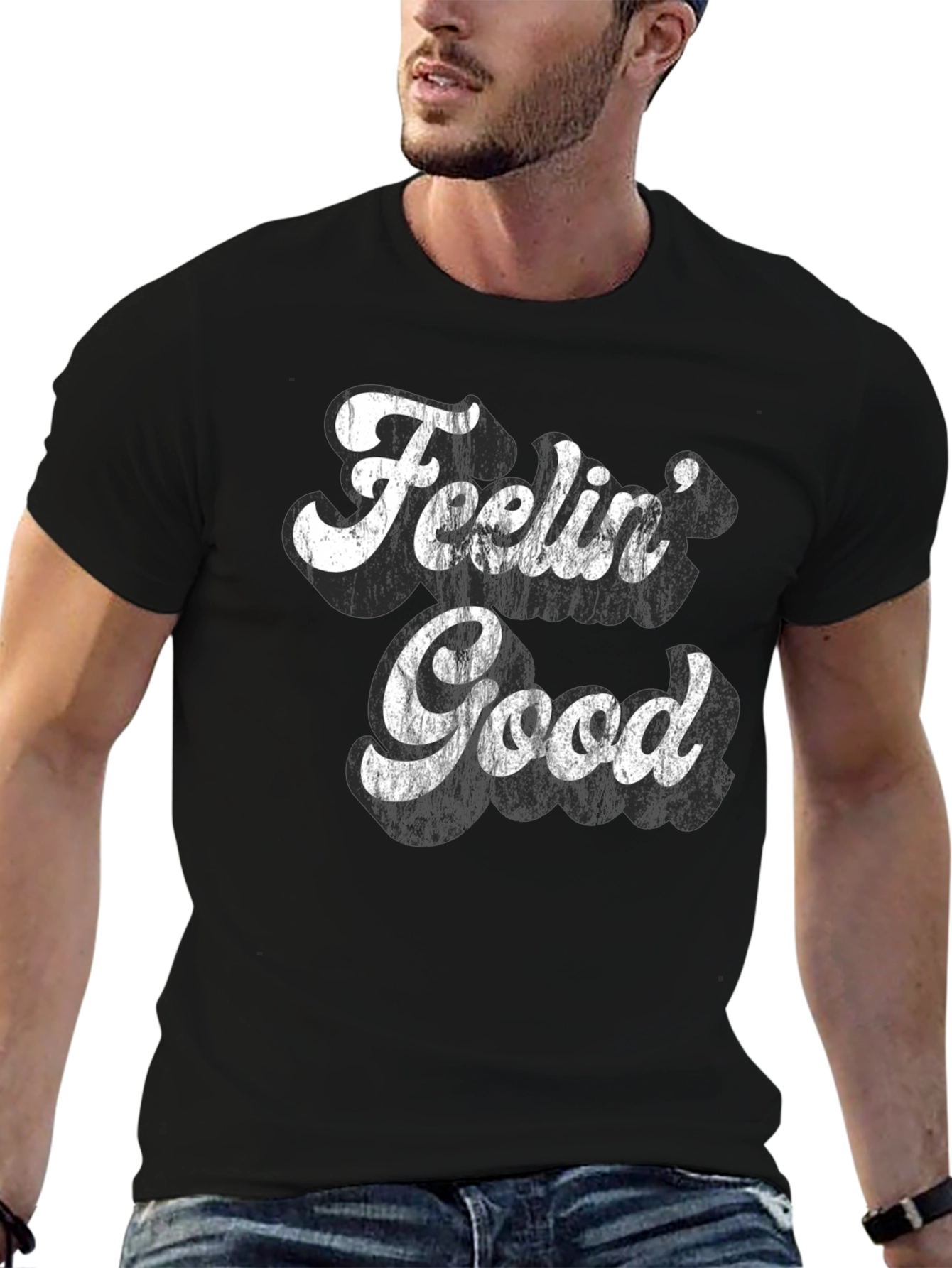 Feelin Good Retro Graphic Tee - Comfort Fit