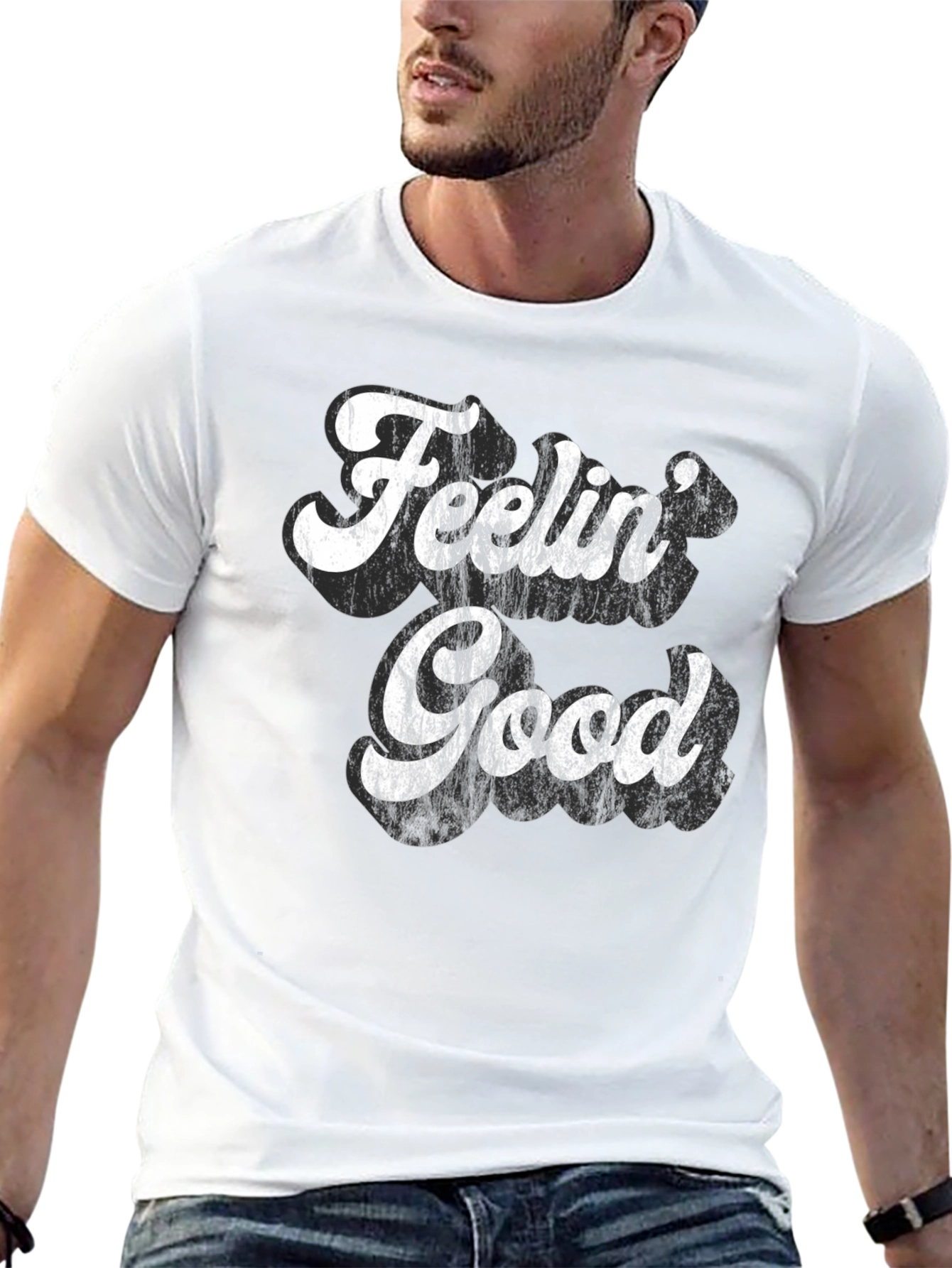 Feelin Good Retro Graphic Tee - Comfort Fit
