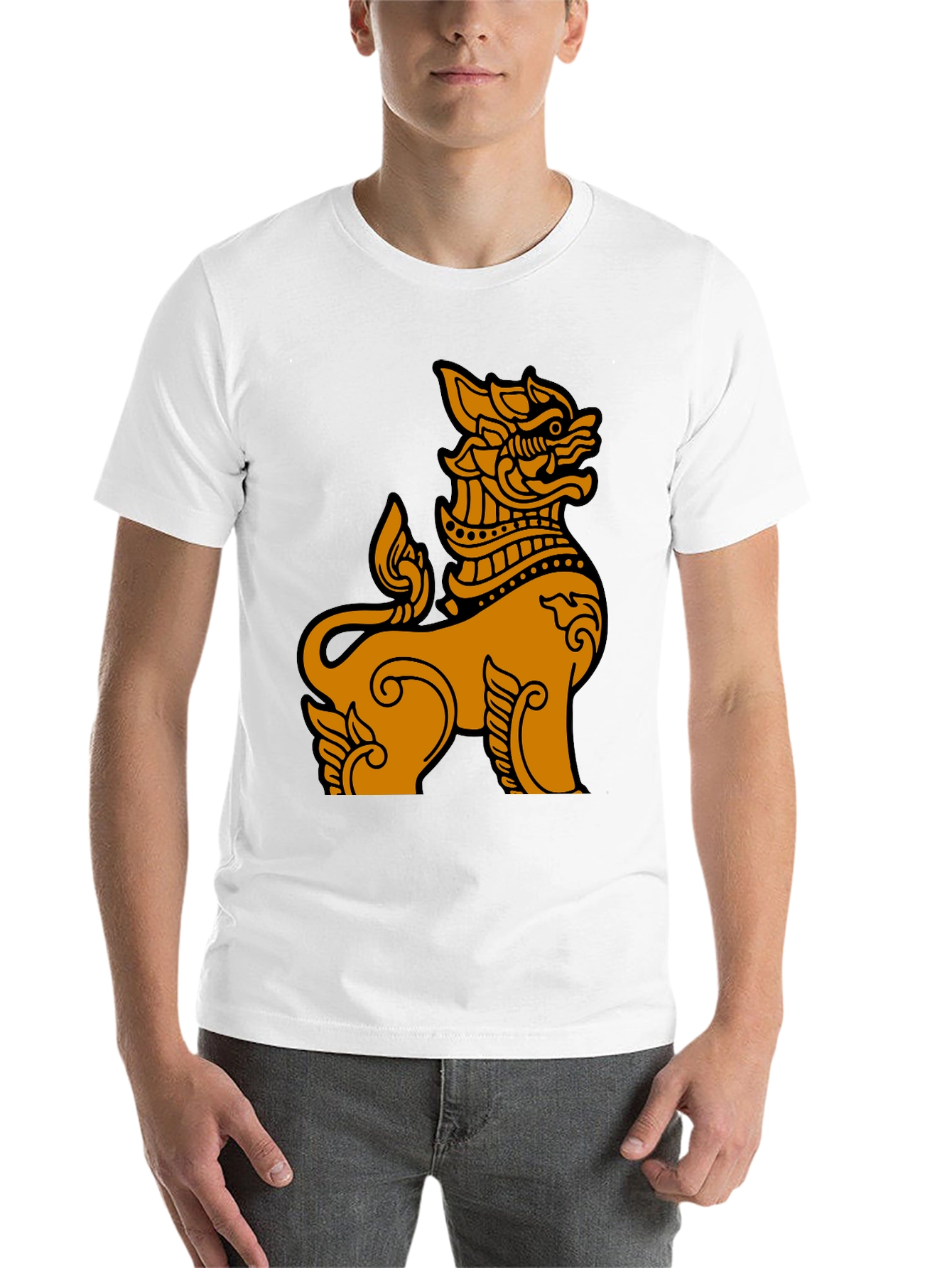 Thai Lion Graphic Tee - Unique Design