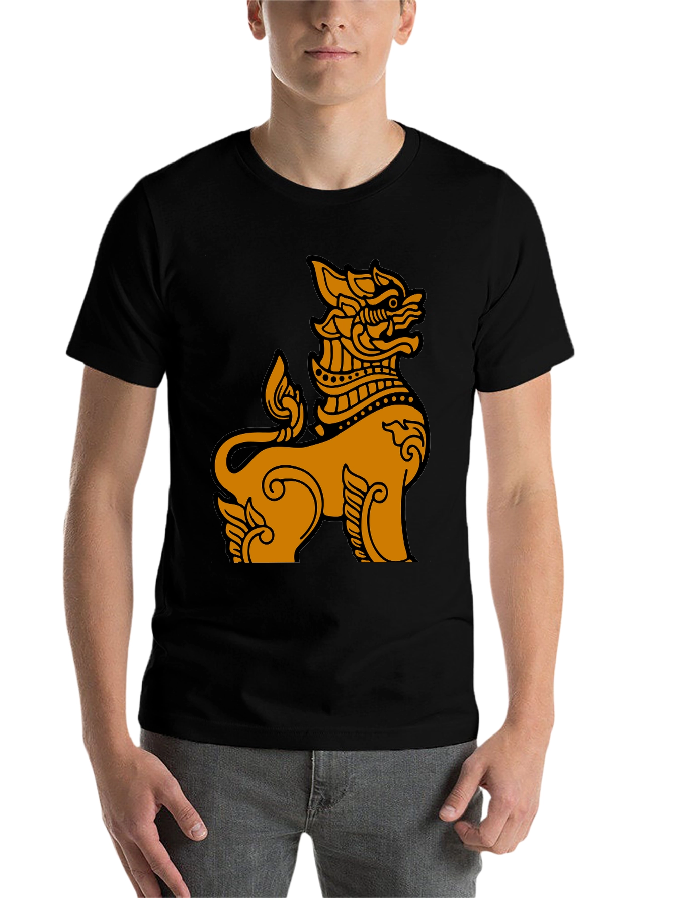 Thai Lion Graphic Tee - Unique Design