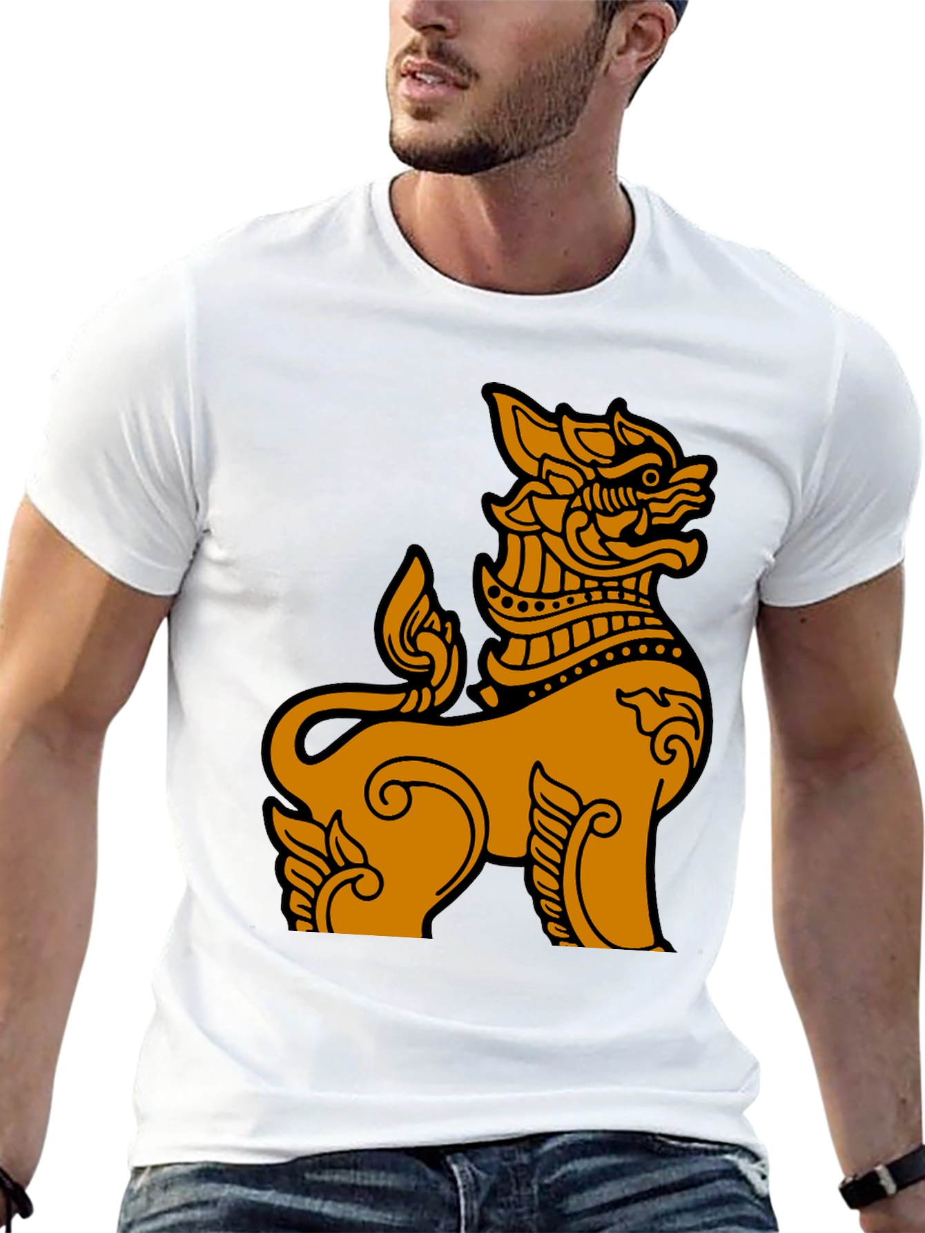 Thai Lion Graphic Tee - Unique Design