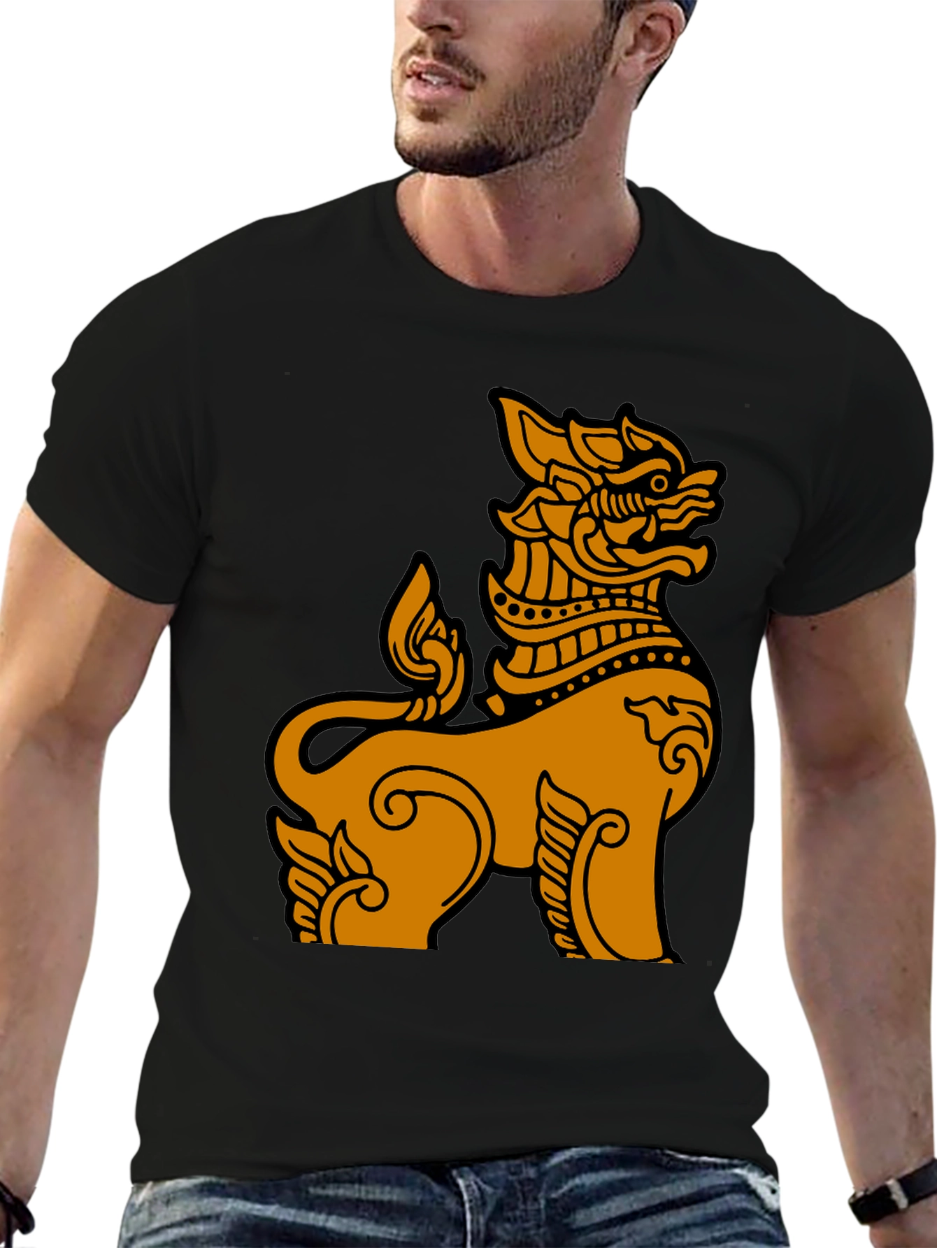 Thai Lion Graphic Tee - Unique Design
