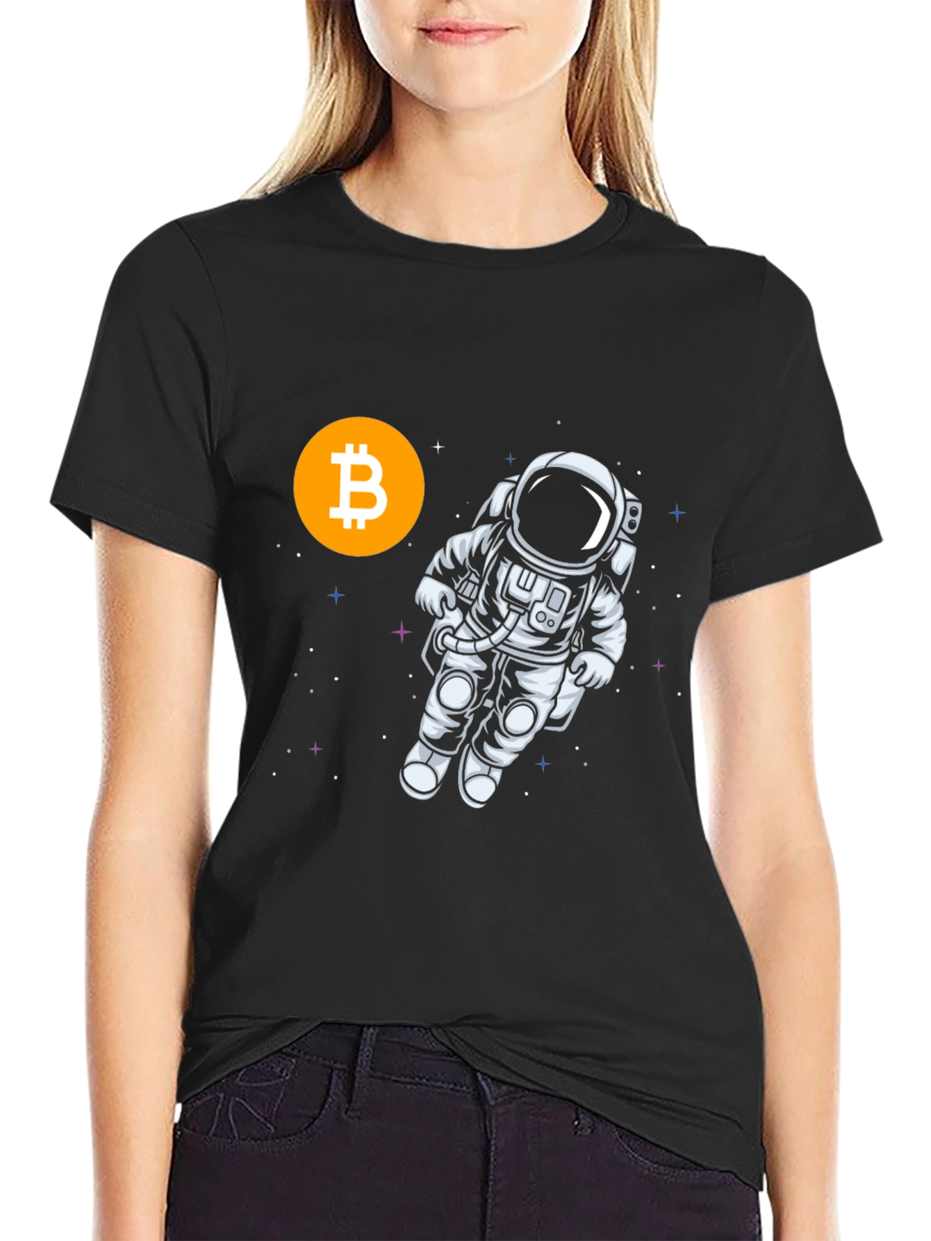 Bitcoin Astronaut Black T-Shirt
