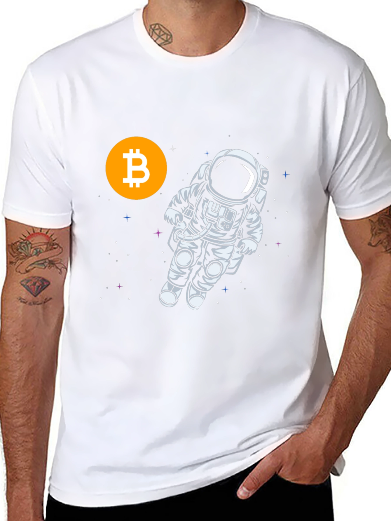 Bitcoin Astronaut Black T-Shirt