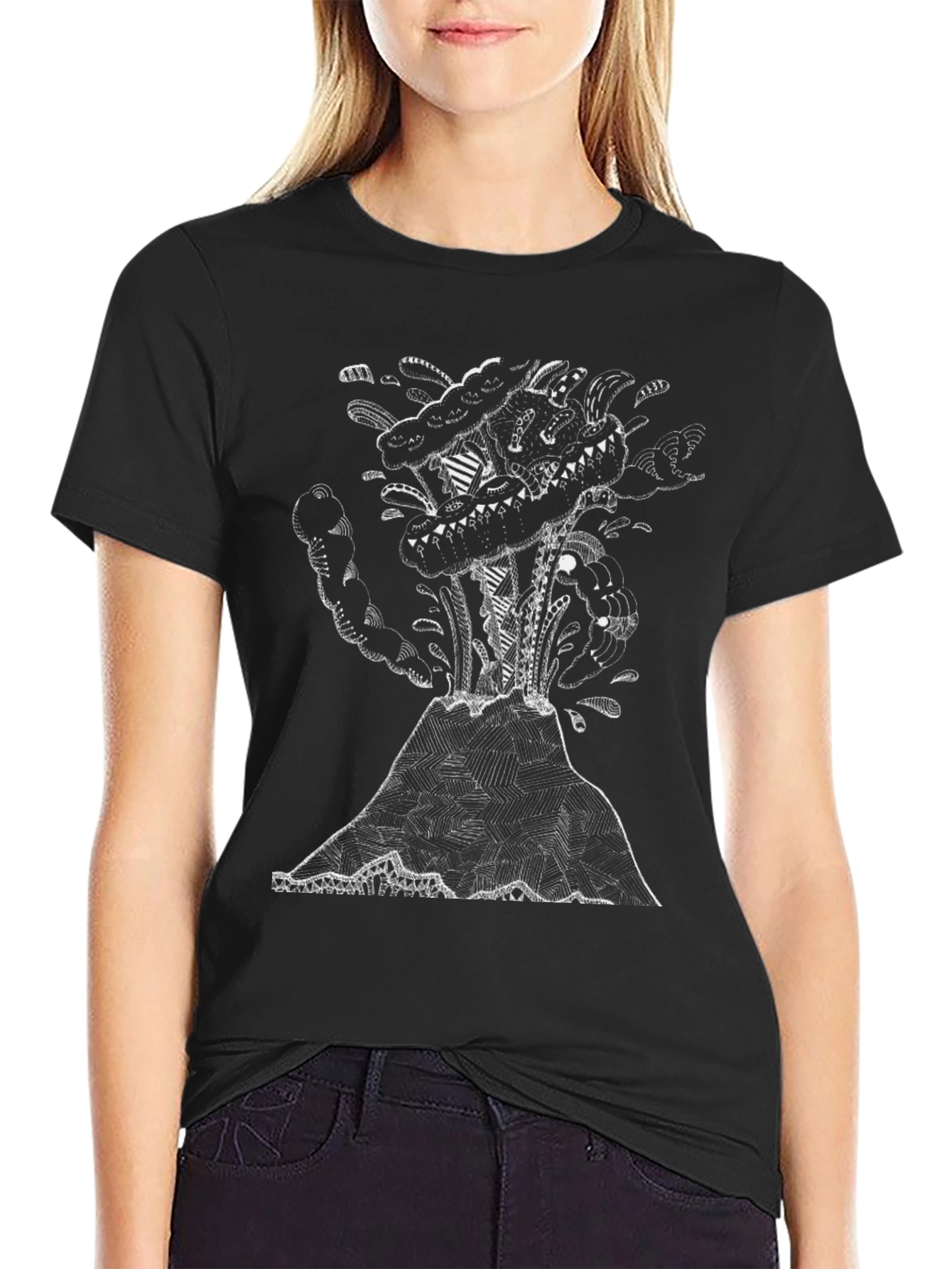 Volcano Graphic Tee - Erupting Style