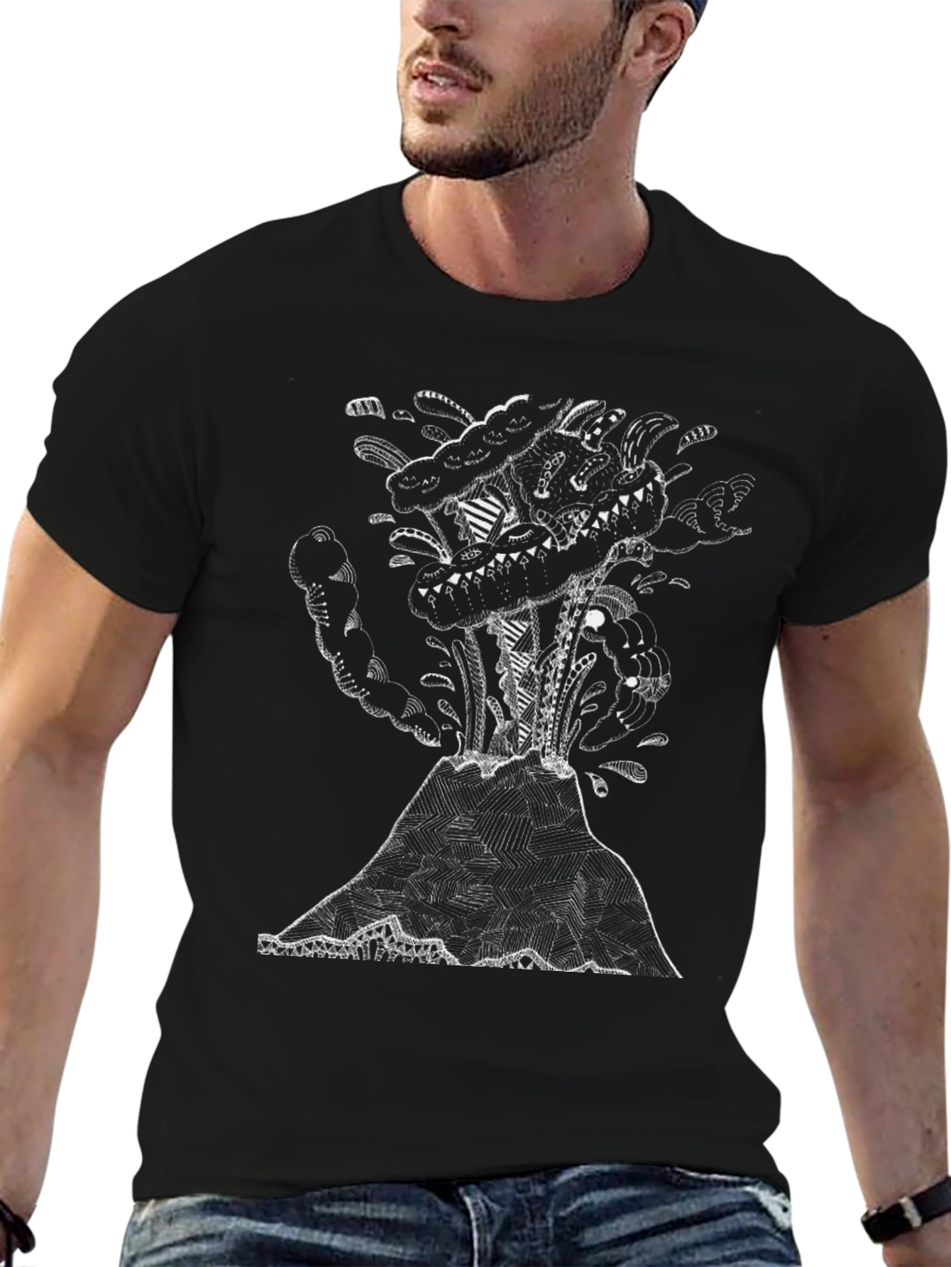 Volcano Graphic Tee - Erupting Style