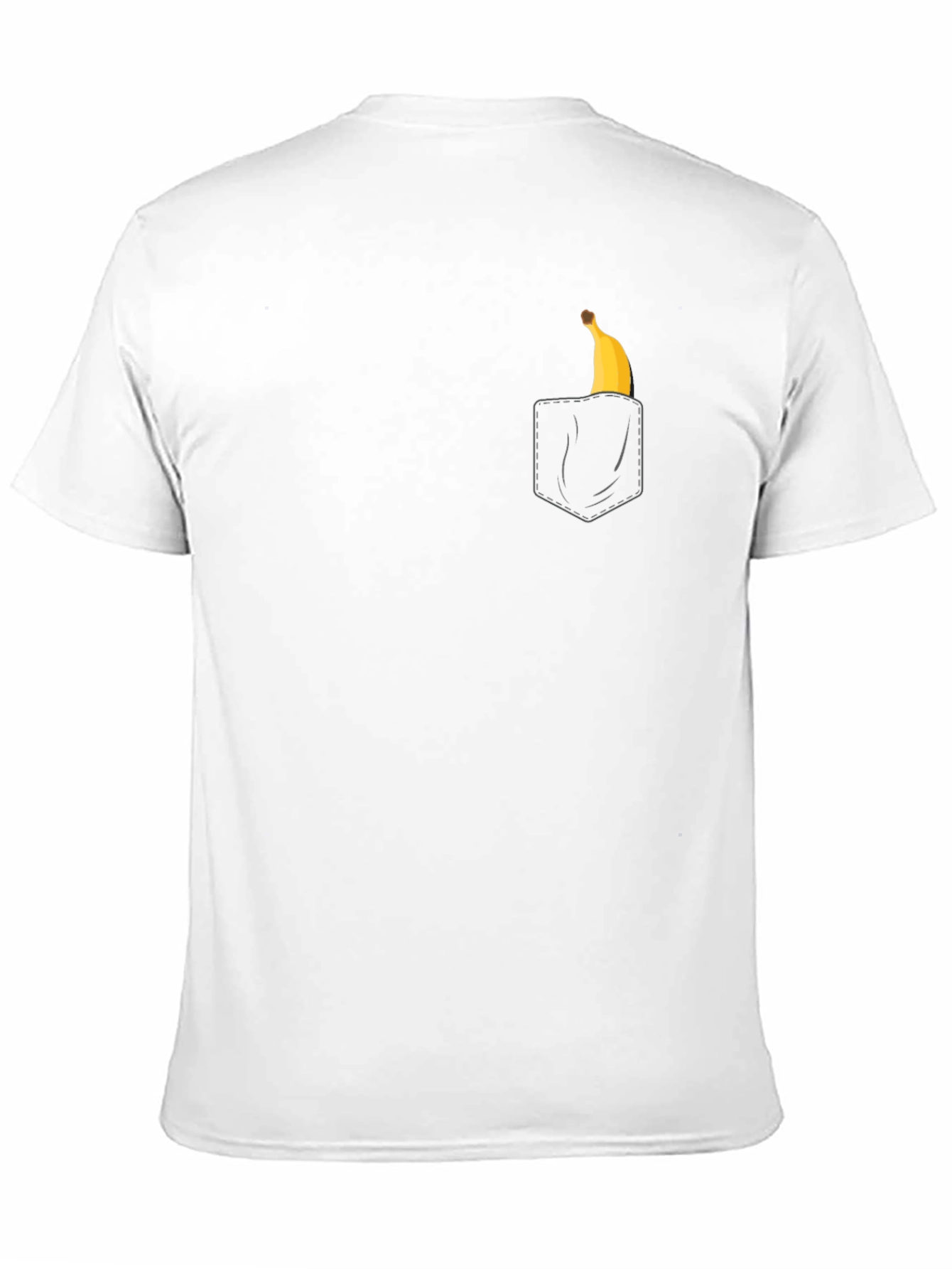 Banana Pocket Graphic Tee - Casual Black T-Shirt