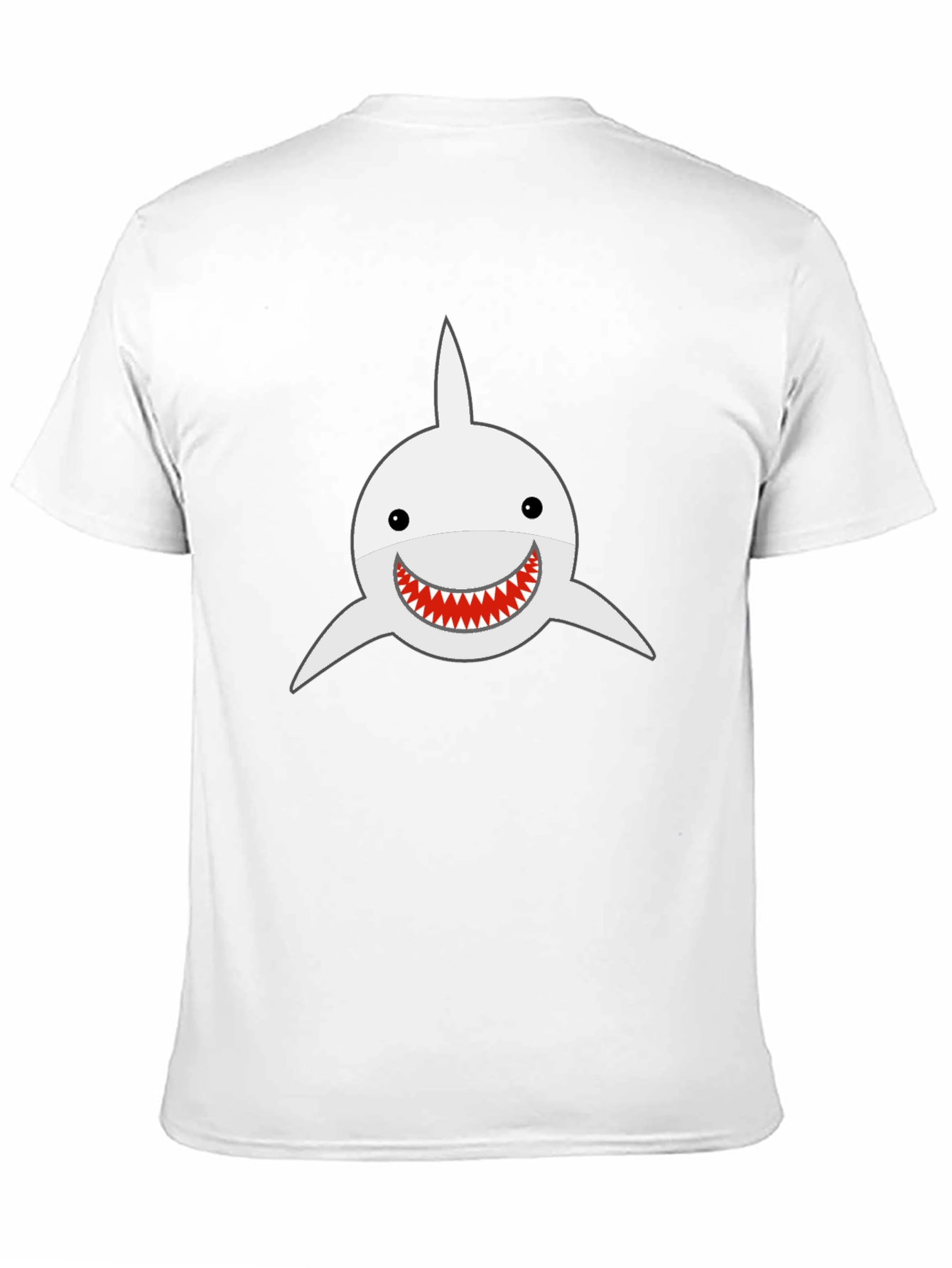 Shark Smile T-Shirt - Black Cotton Tee