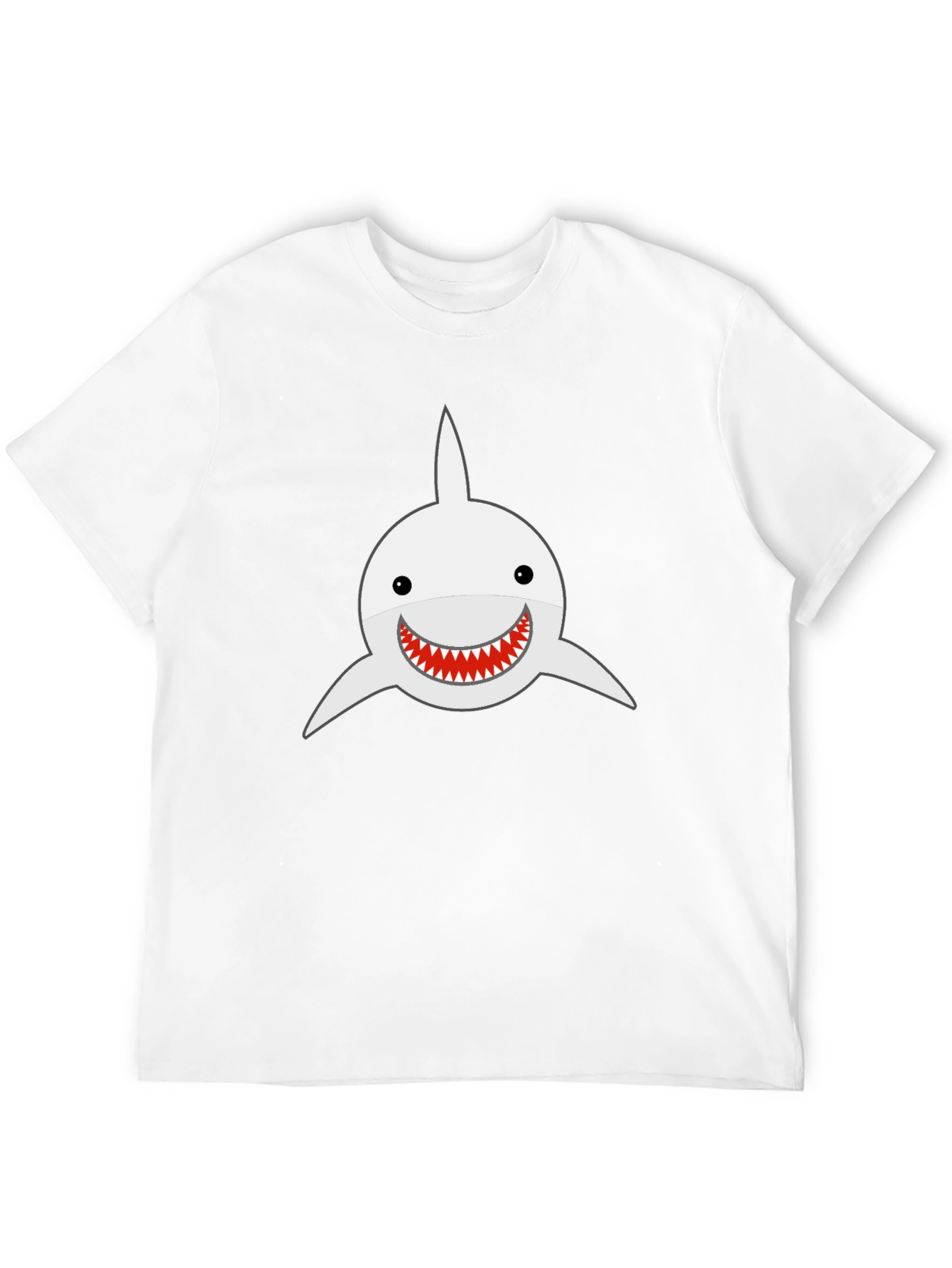 Shark Smile T-Shirt - Black Cotton Tee