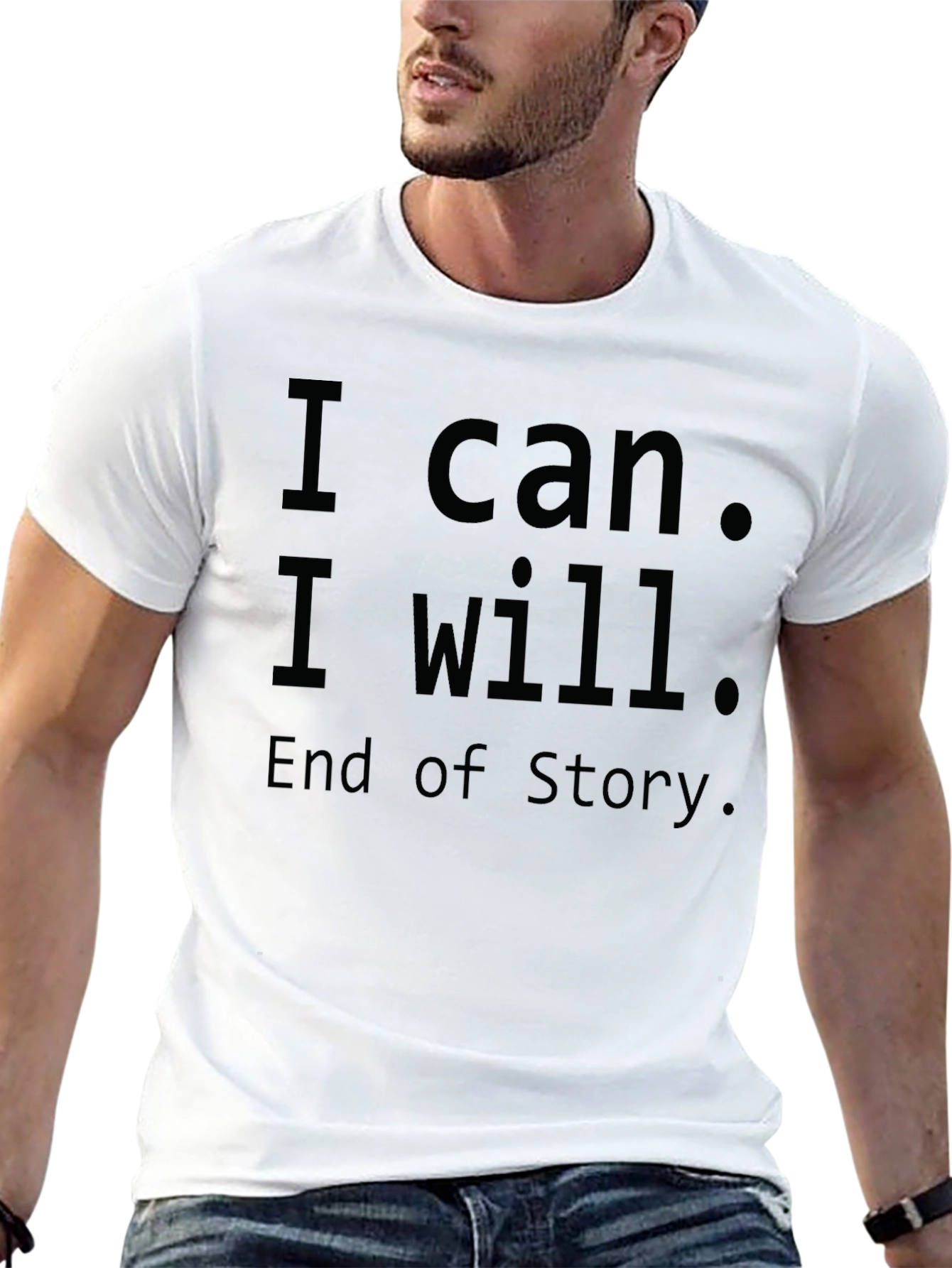 Inspirational I Can I Will T-Shirt - Motivational Design